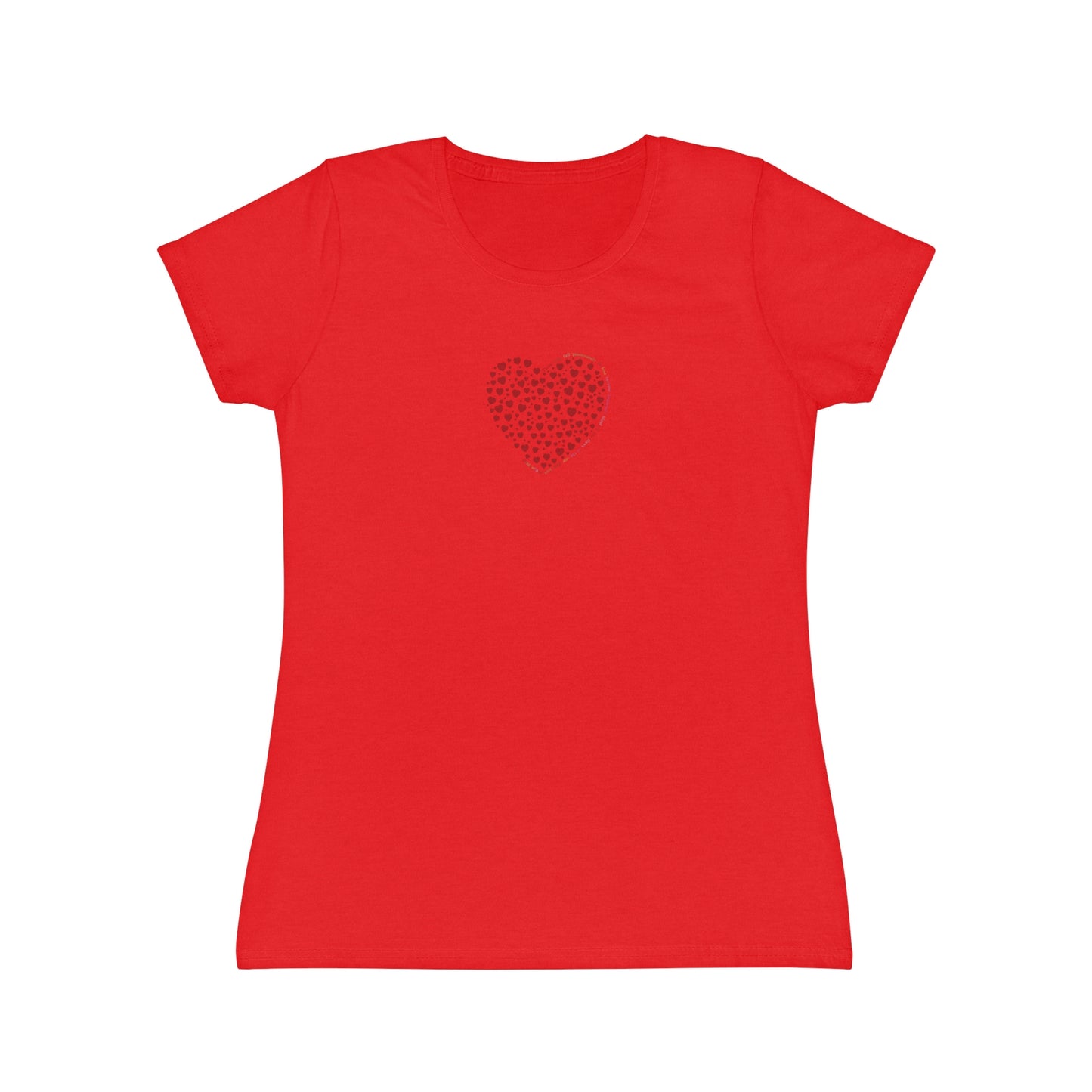 Slim fit Women's T-Shirt (Red Heart)