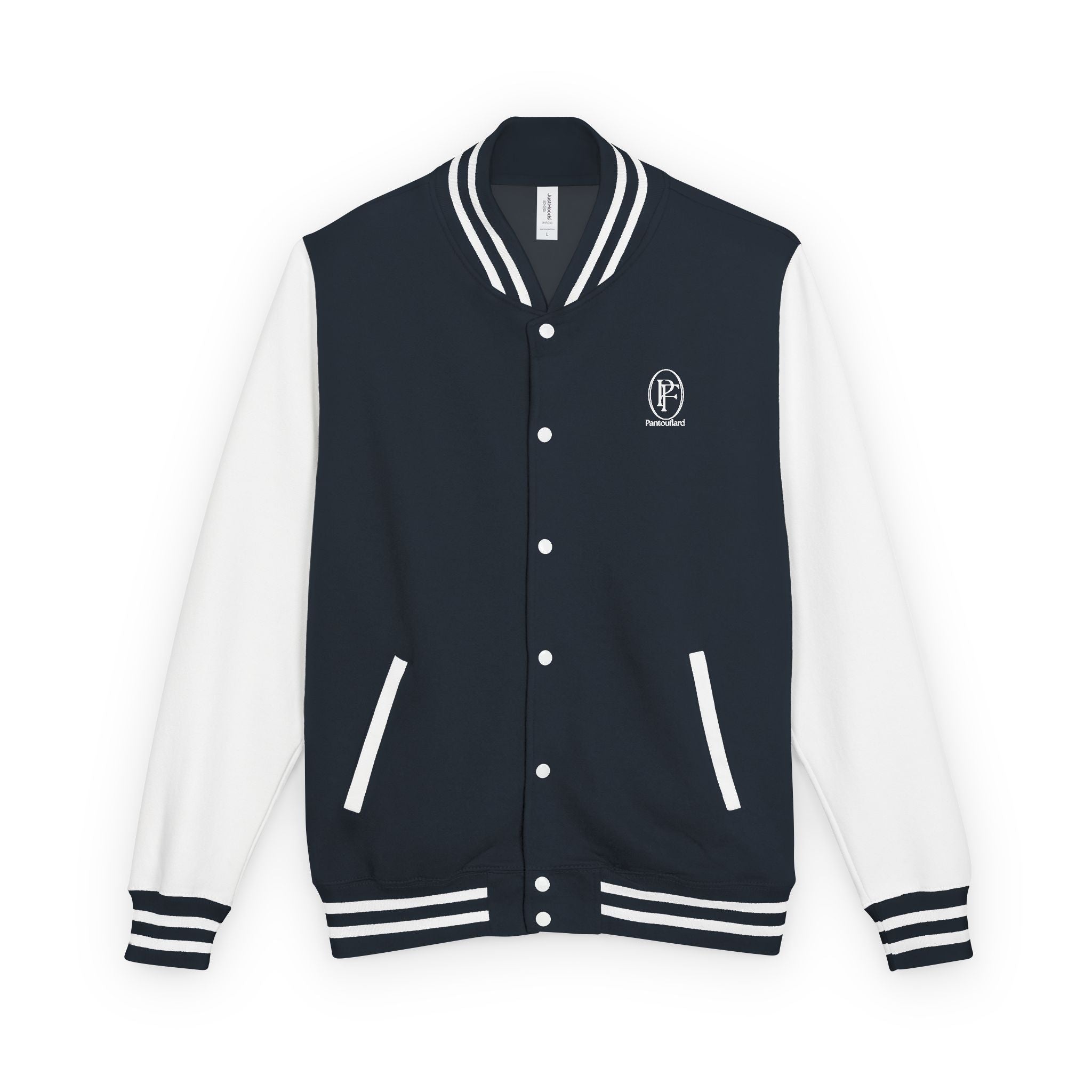 Unisex Navy Pantouflard Carriage Cotton Blend Jacket