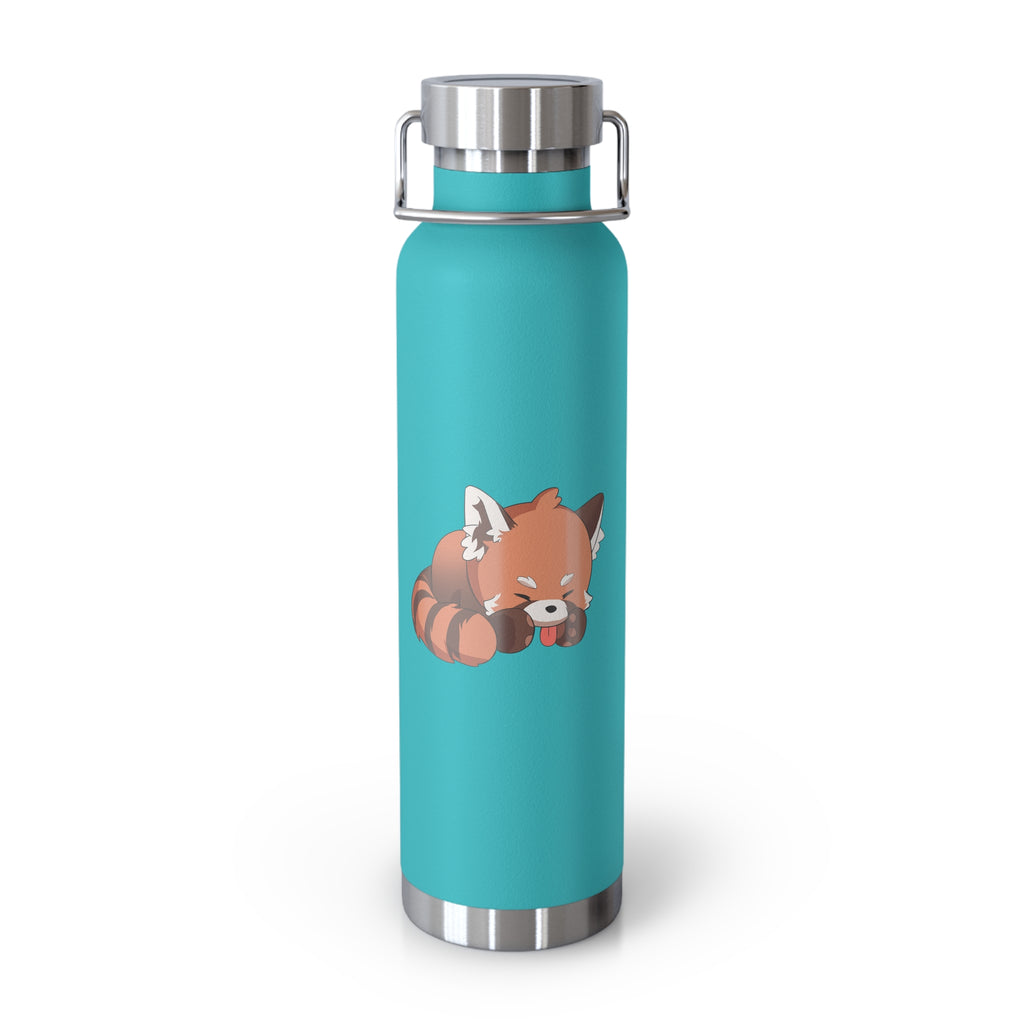 Orange Cute Sleeping Red Panda 22oz Copper Vacuum Insulated Bottle