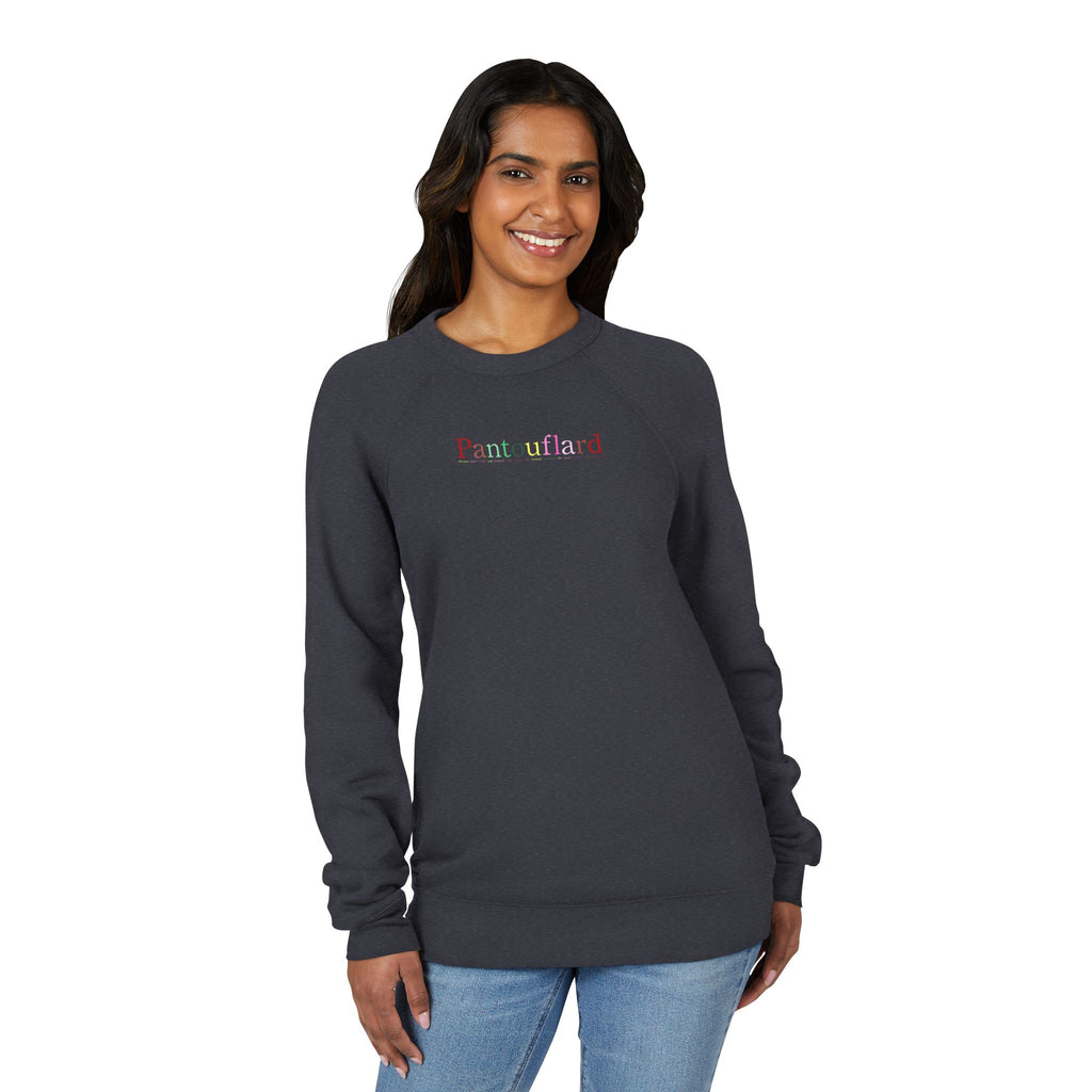 Unisex Old Money Aesthetic Raglan Sweatshirt - Colorful Logo (Premium Sponge Fleece)