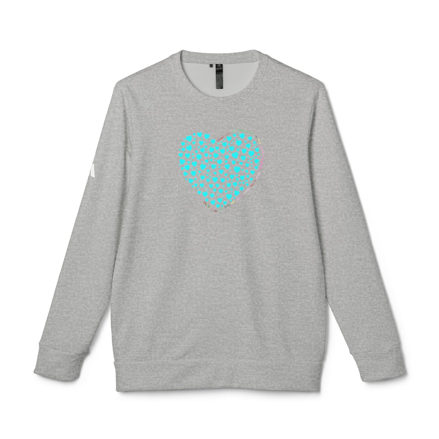 Adidas Unisex  Crewneck Sweatshirt with Mint Heart Design