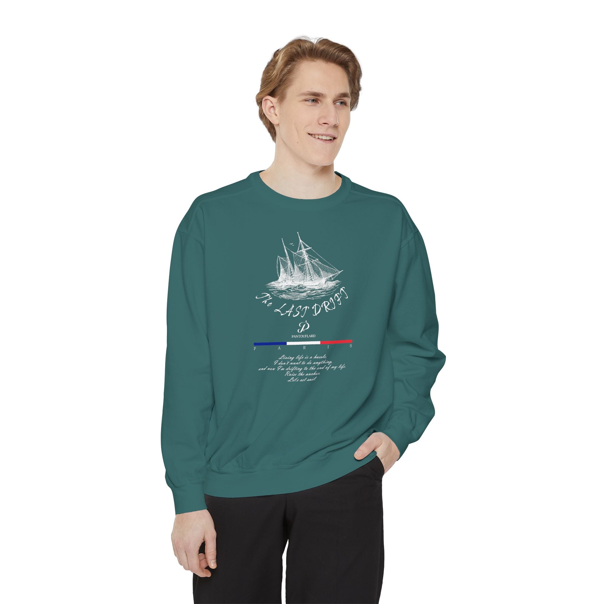 Unisex Navy Last Drift Cotton Blend Sweatshirt