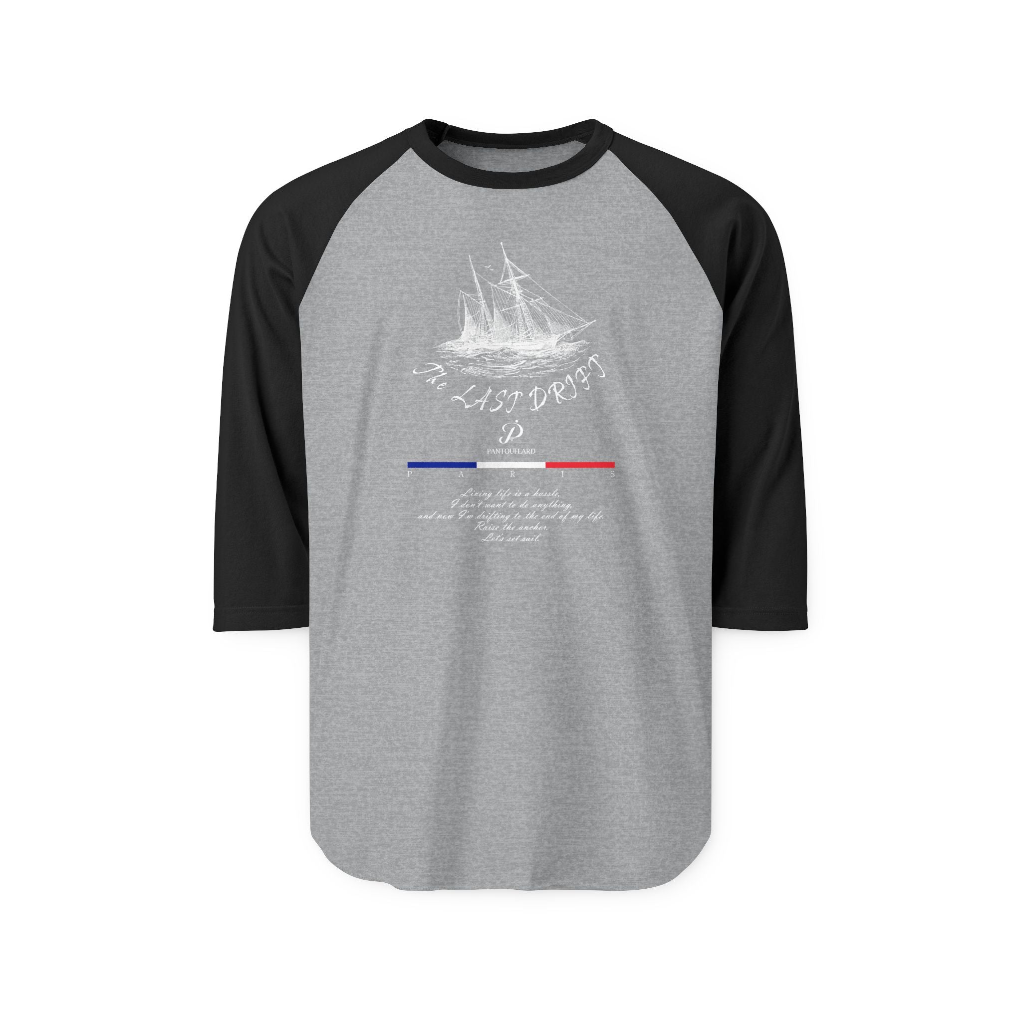 Unisex Black Last Drift Cotton Raglan Shirt