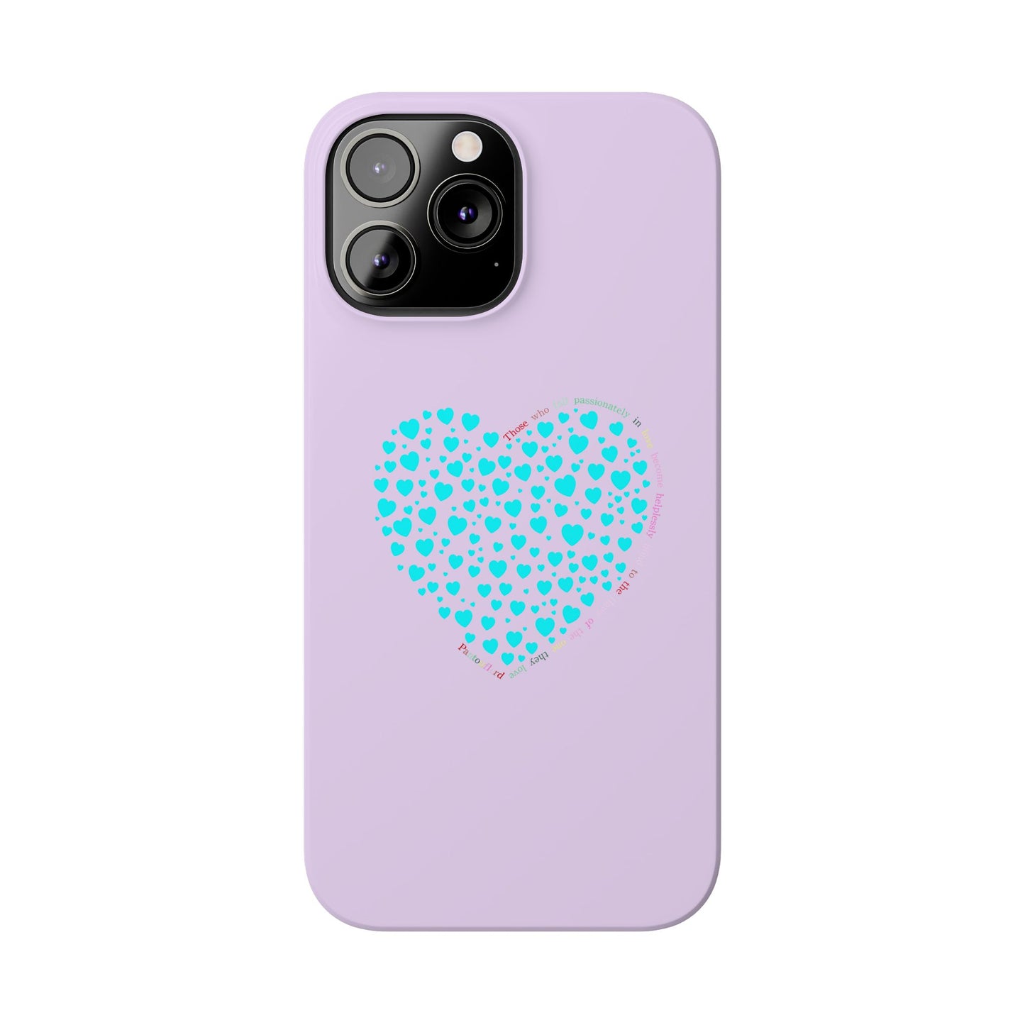Funda delgada Mint Heart para iPhone