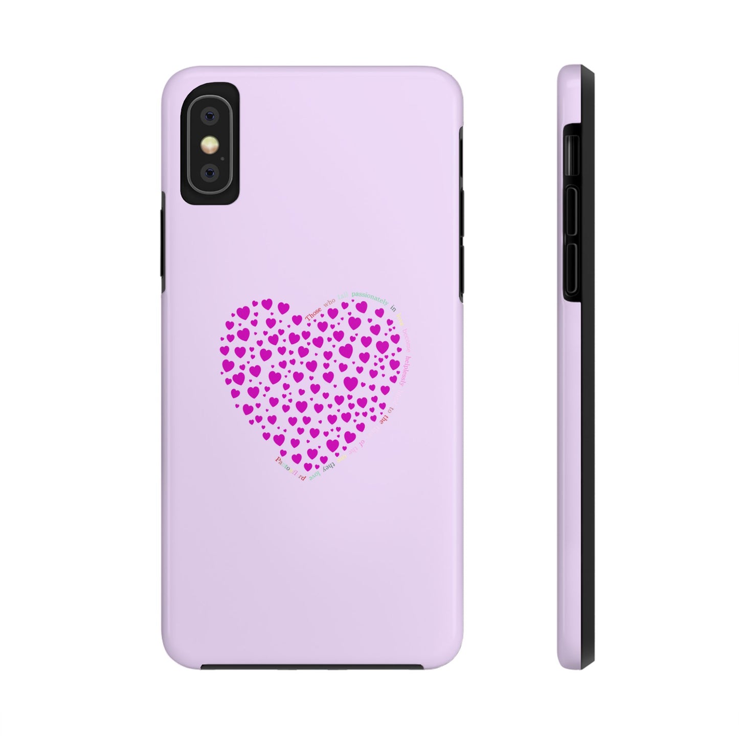 Pink Heart Design Tough iPhone Cases