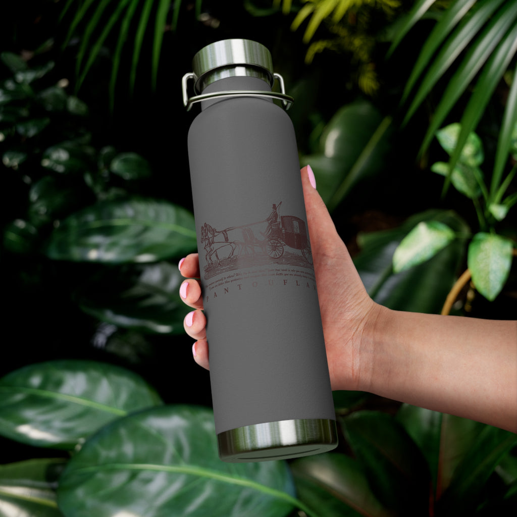 Orange Vintage Carriage Quote 22oz Copper Vacuum Insulated Bottle