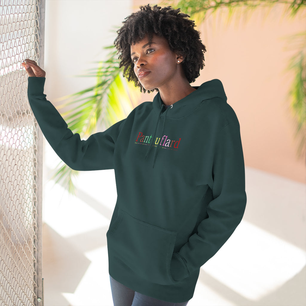 Old Money Aesthetic Premium Hoodie - Pantouflard Colorful Logo (Lane Seven 3-End Fleece)