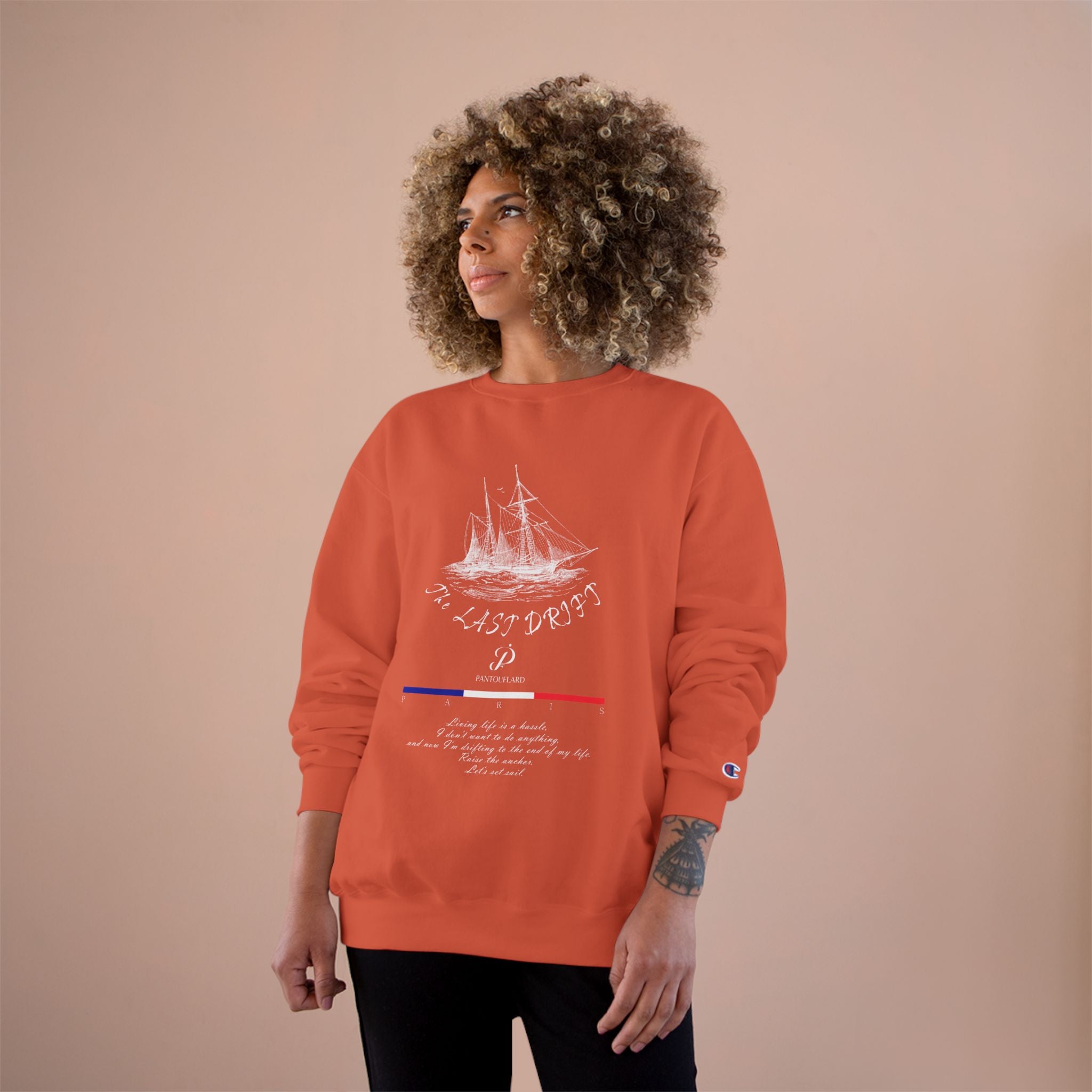 Old Money Nautical Champion Crewneck - The Last Drift II (Paris Streetwear Aesthetic)