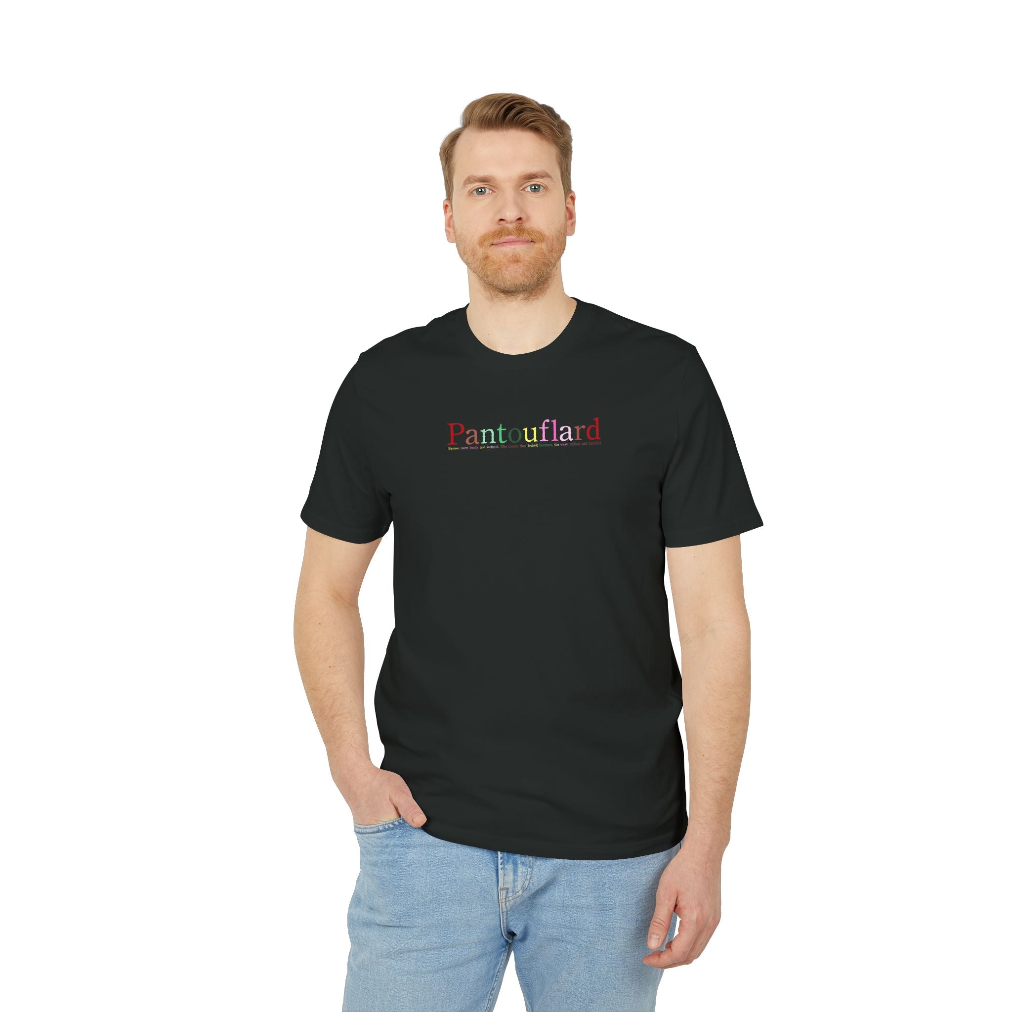 Men's & Women's Black Organic Cotton T-Shirt - Premium Sustainable Graphic Tee
