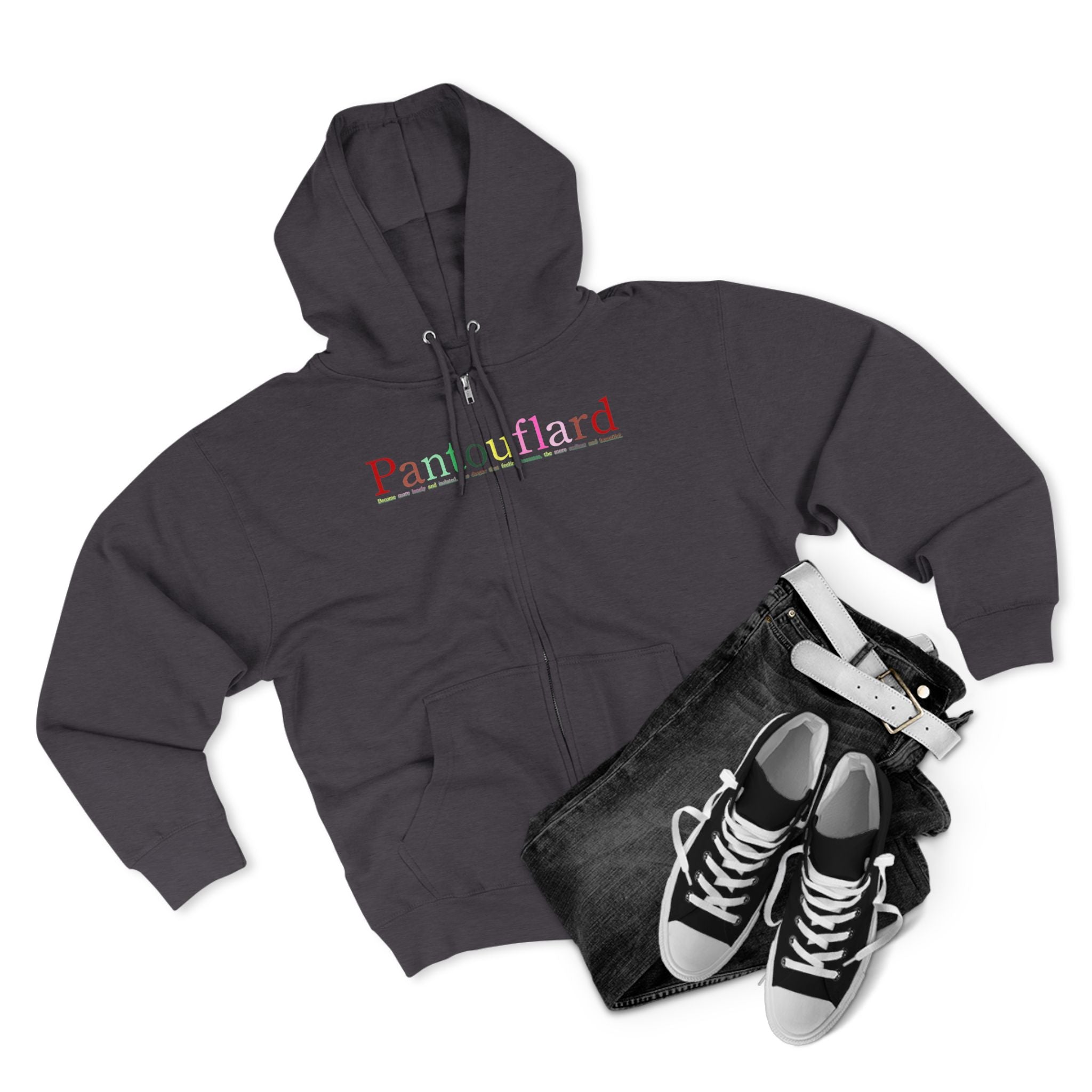 Text Zip Hoodie | Lane Seven Fleece with YKK Zipper