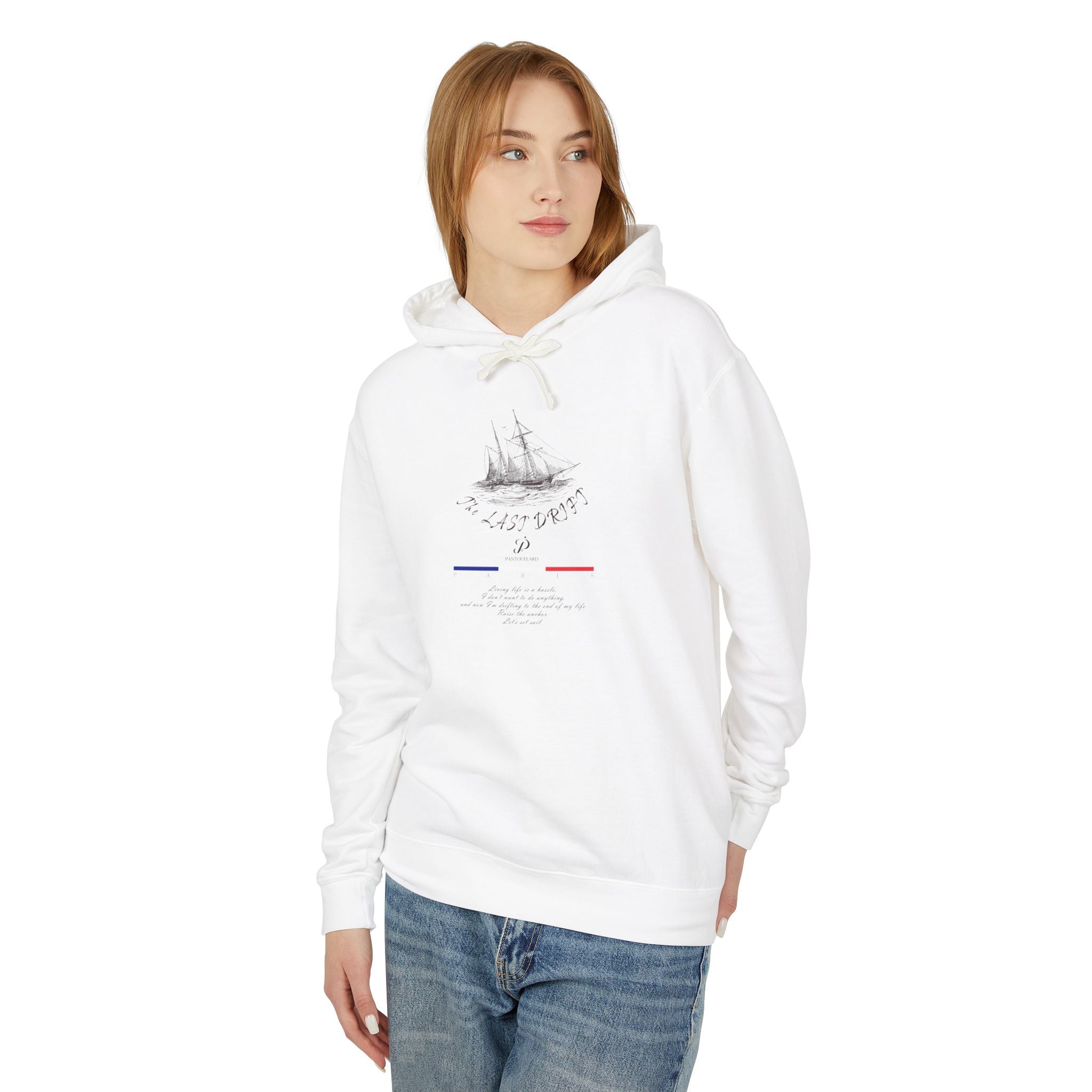 Old Money Nautical Heritage Hoodie - The Last Drift I (Lightweight 100% Cotton Coastal Pullover)