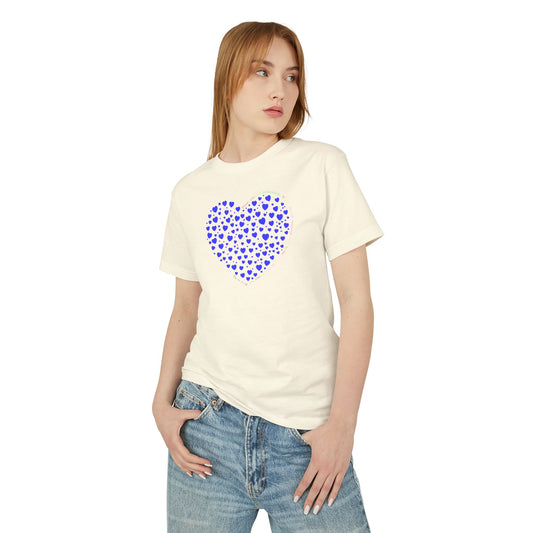 Blue Heart Unisex Heavyweight Cotton Shirt