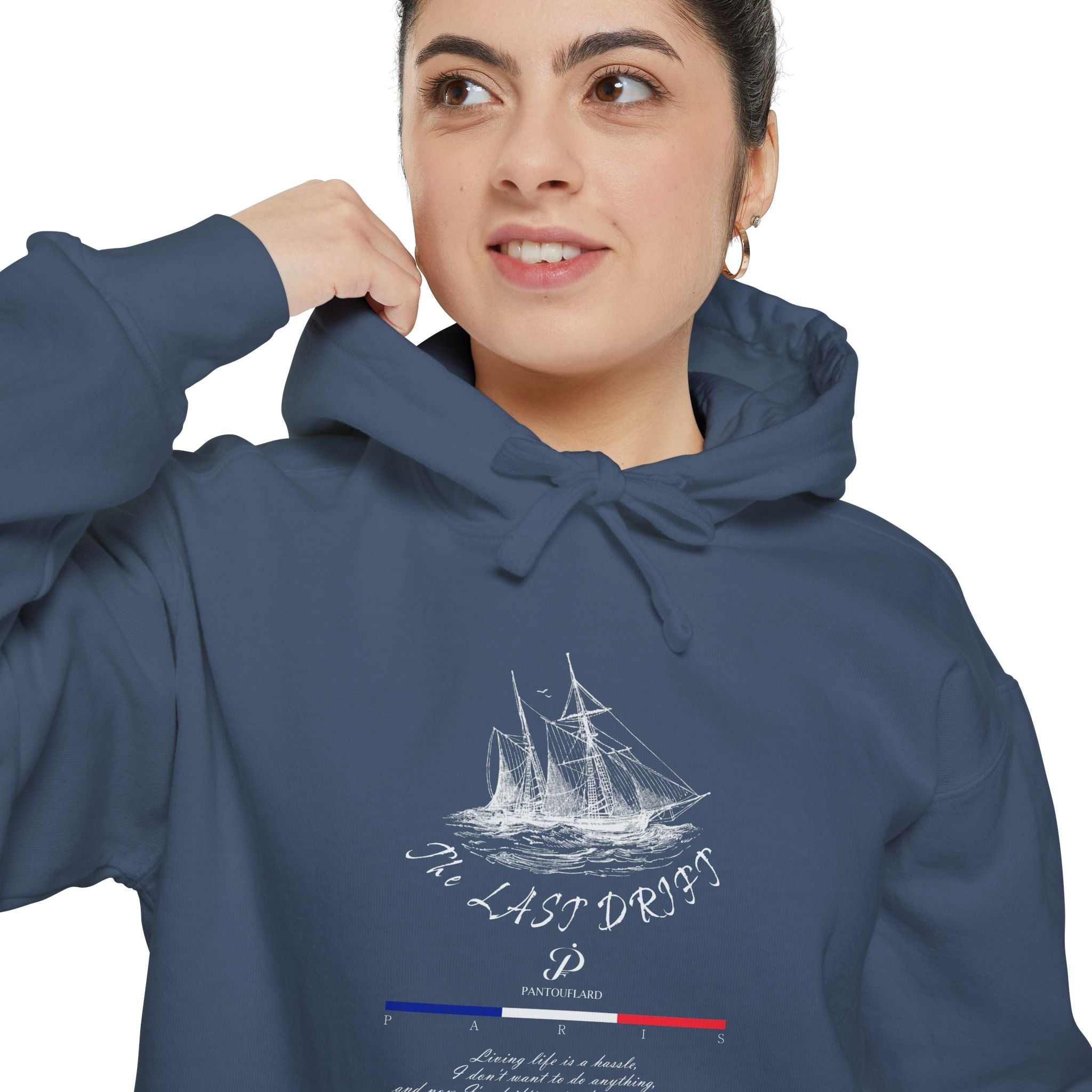 Old Money Nautical Heritage Hoodie - The Last Drift II (9.5oz Garment-Dyed Fleece)