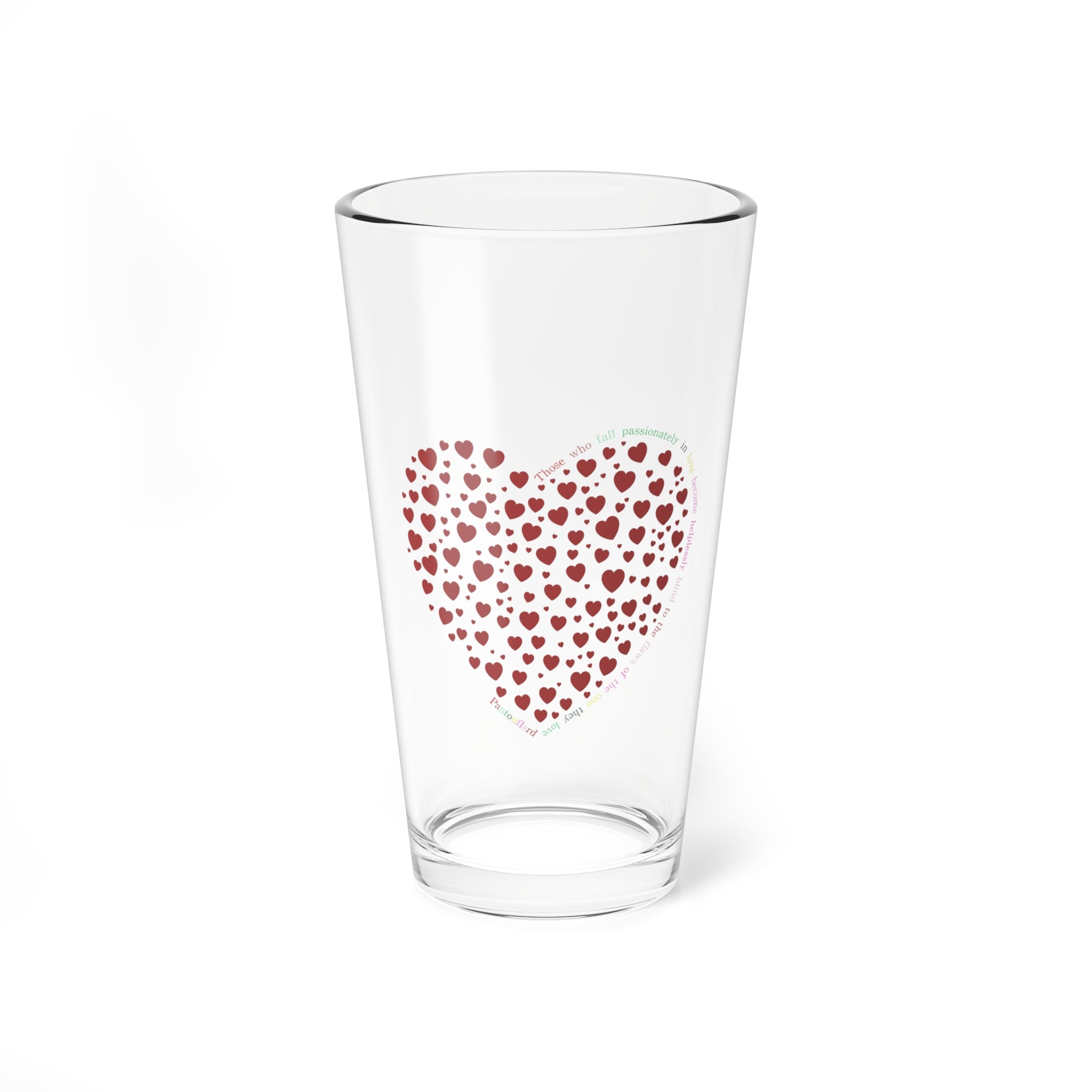 Clear Pantouflard 'Heart of Hearts' Romantic Solid Glass Mixer