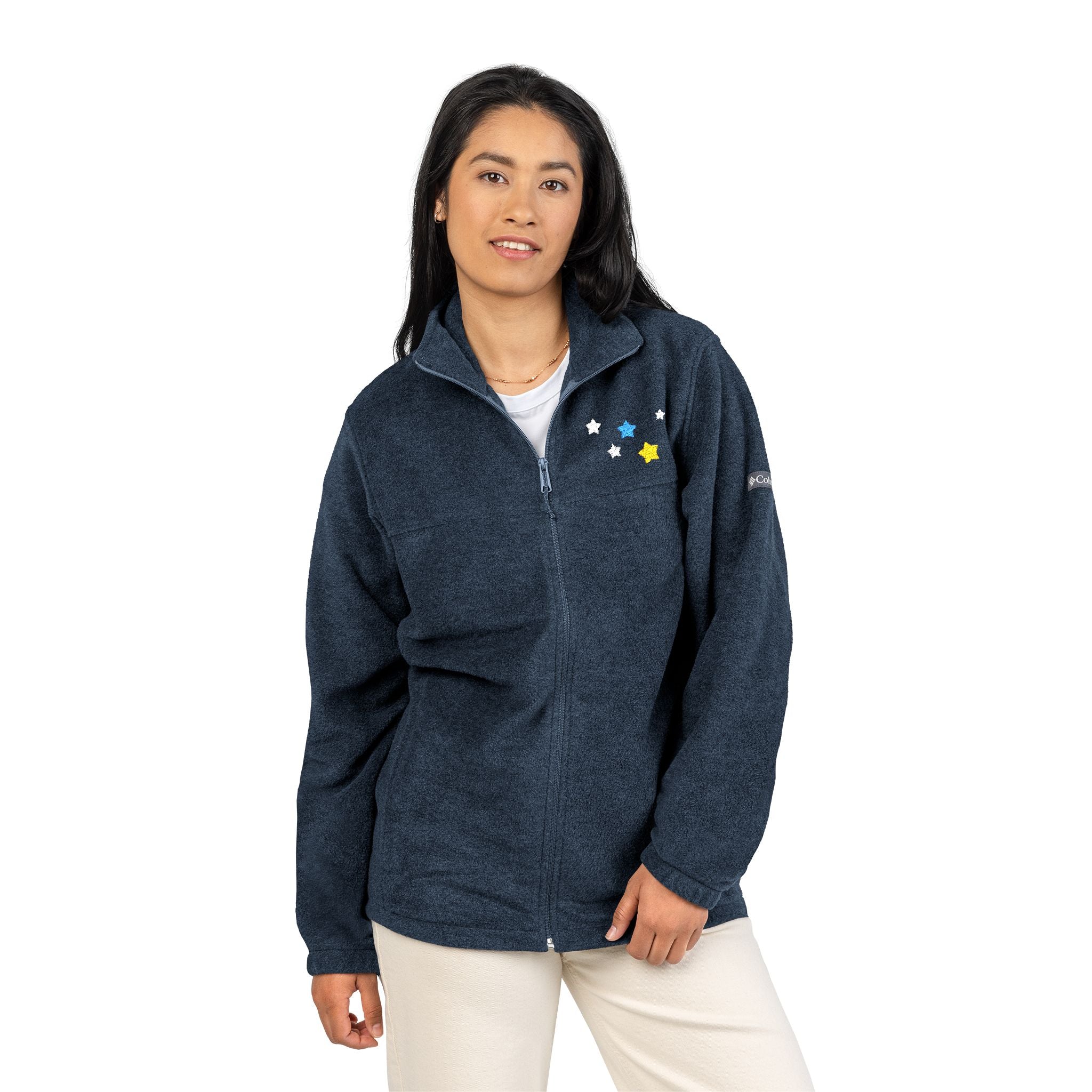 Columbia Cassiopeia Constellation Embroidered Fleece - Dual Embroidered Full-Zip MTR Jacket