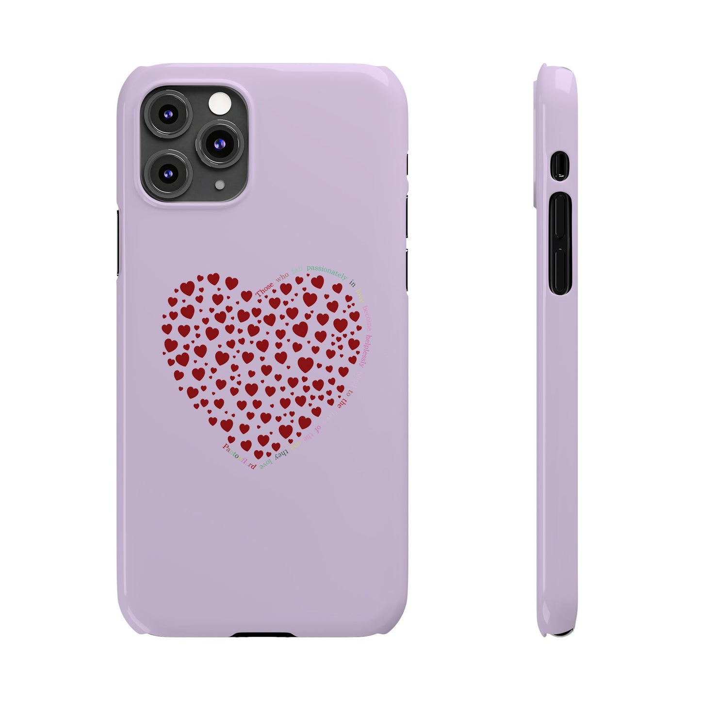 Funda delgada Red Heart para iPhone