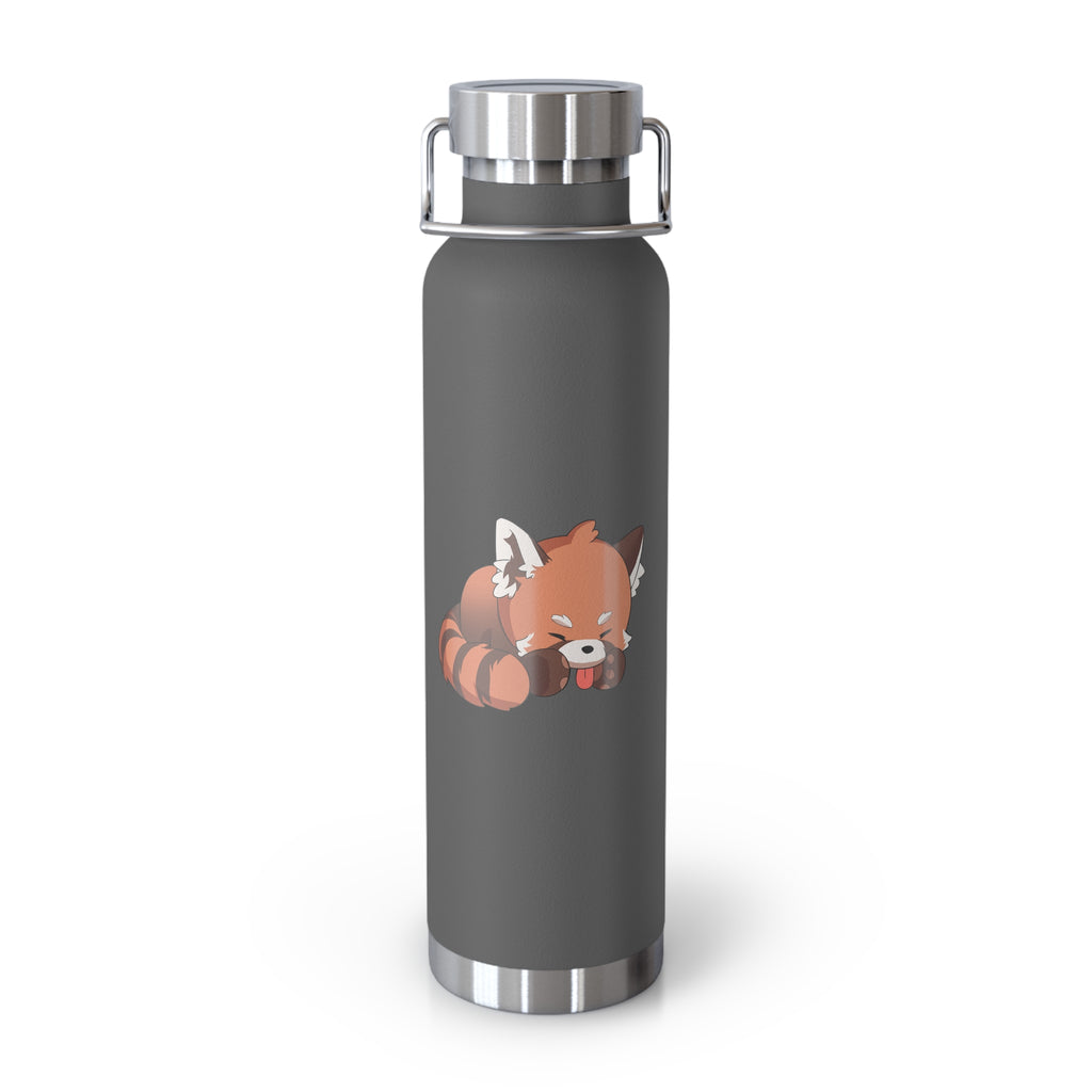 Orange Cute Sleeping Red Panda 22oz Copper Vacuum Insulated Bottle