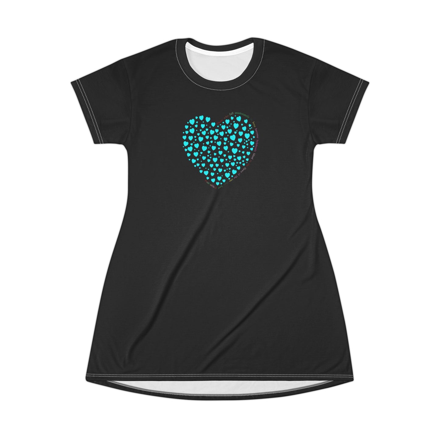 ドレスTシャツ ブラックカラー（ミントハート）