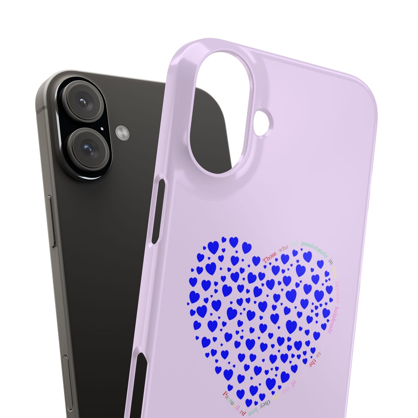 Funda delgada para iPhone Blue Heart