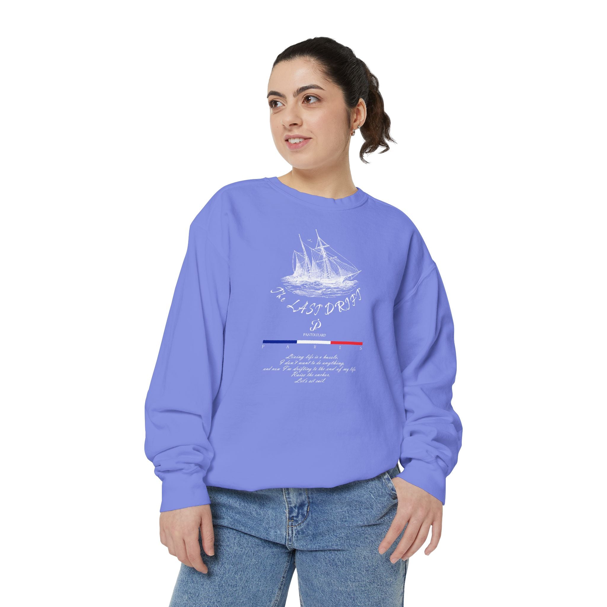 Unisex Navy Last Drift Cotton Blend Sweatshirt