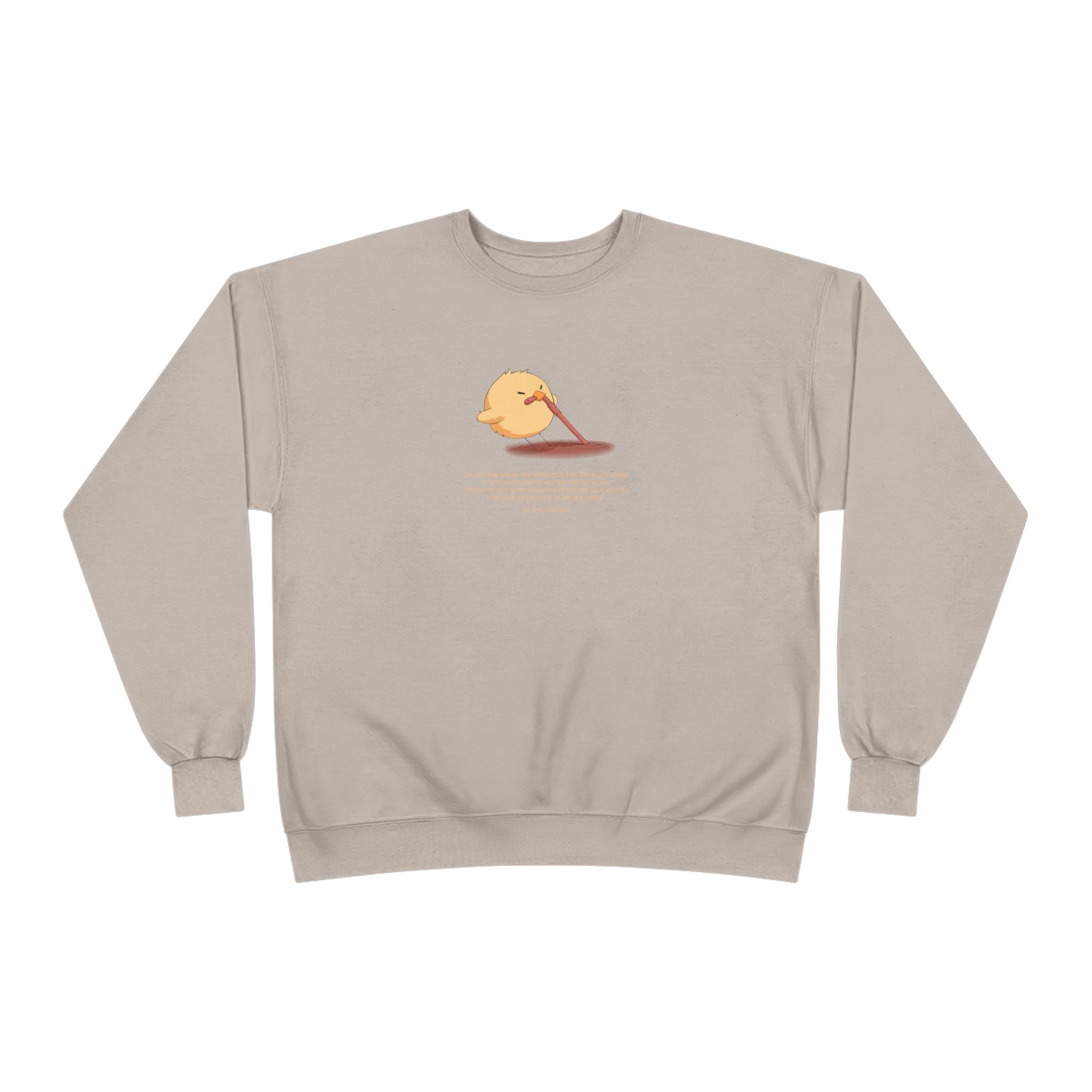 Funny Early Bird Parody Sweatshirt | "The Late Bird Gets The Feast" Sarcastic Quote | Hanes Soft Eco-Fleece Pullover (S-3XL)