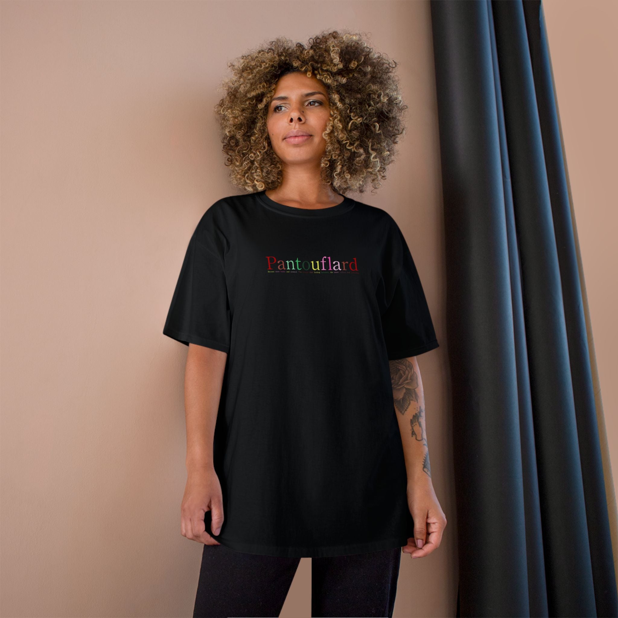 Champion Men's & Women's Black Heavyweight T-Shirt - 6.1oz Heritage Cotton Graphic Tee