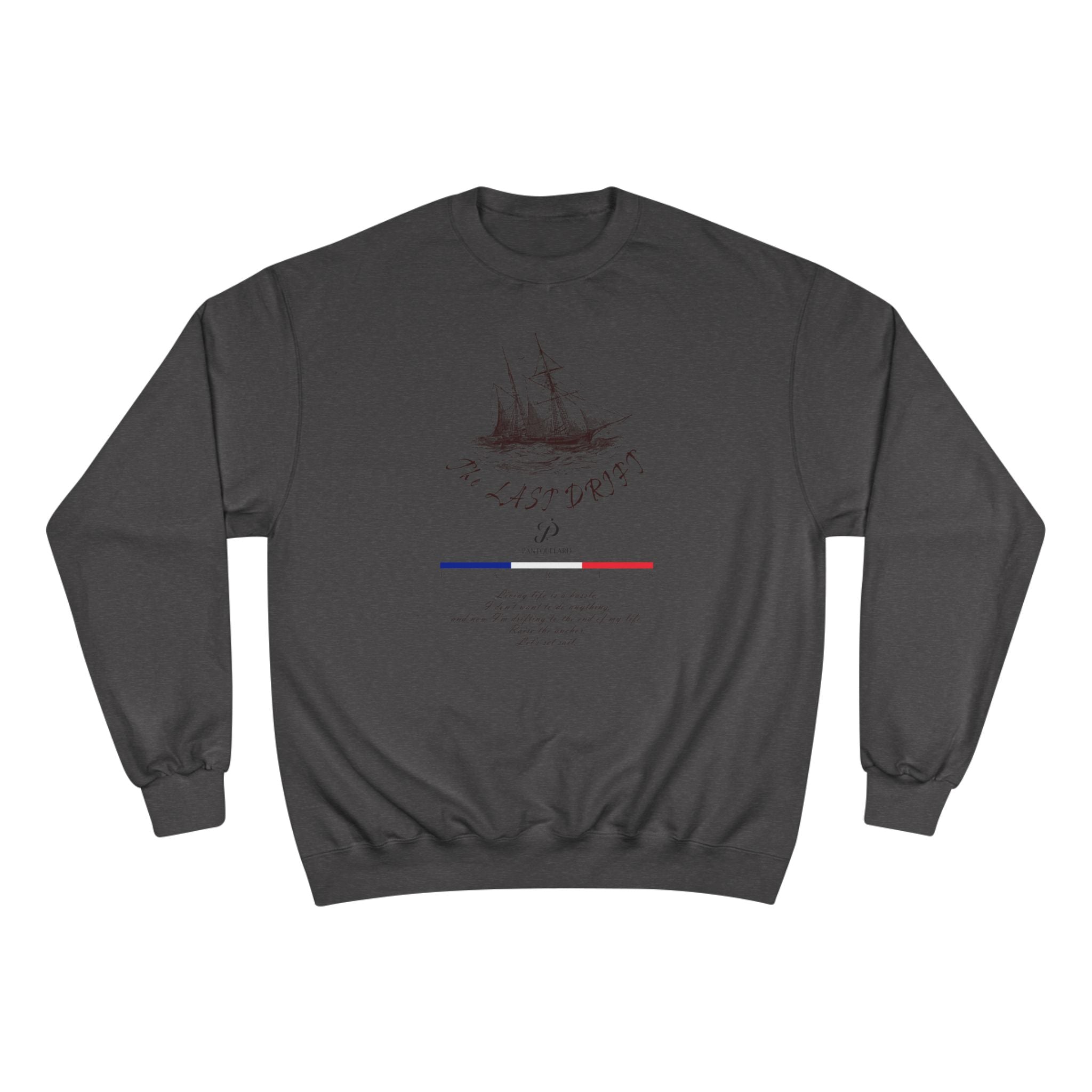 Old Money Nautical Champion Crewneck - The Last Drift I (Paris Streetwear Aesthetic)