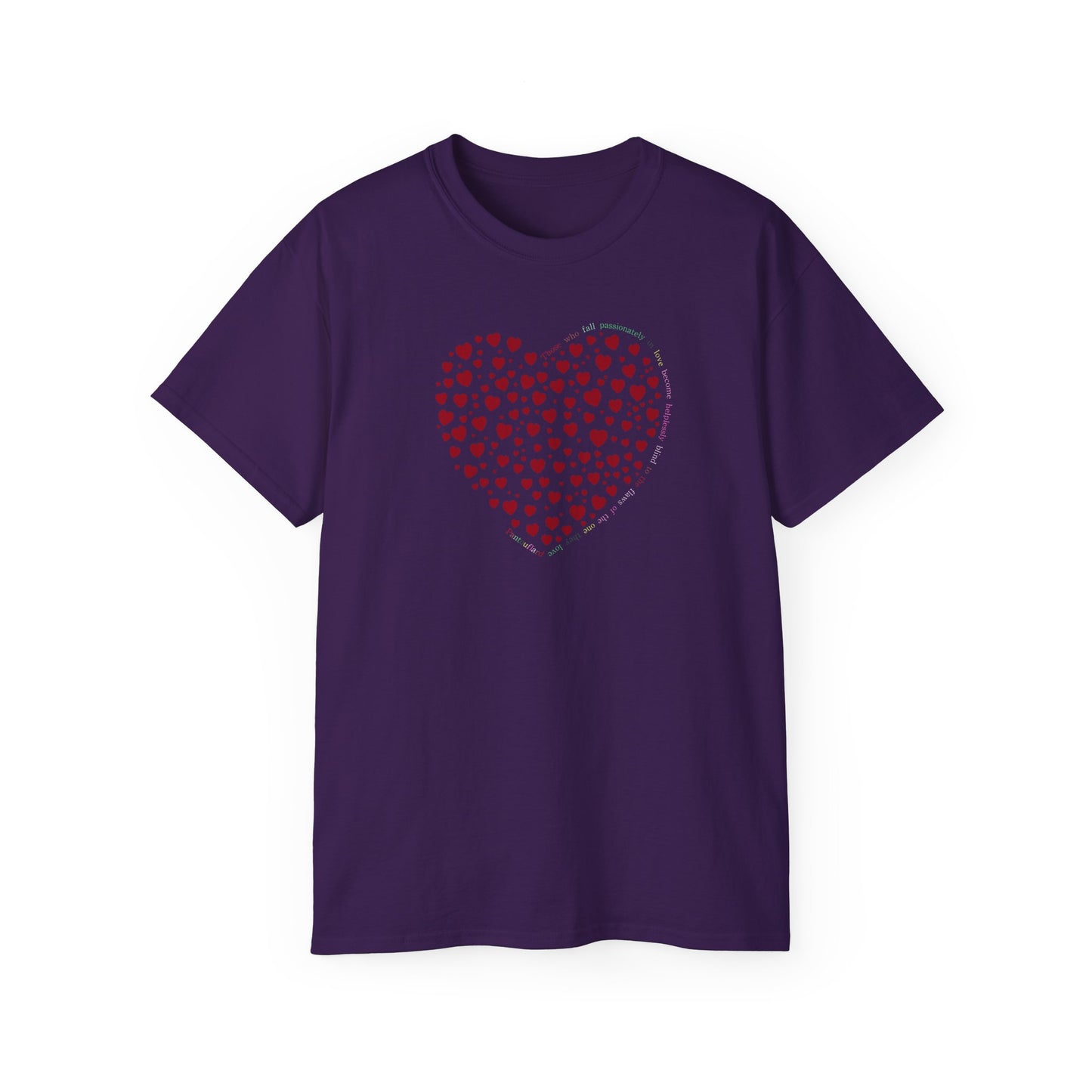 Red Heart Unisex Kurzarm-T-Shirt