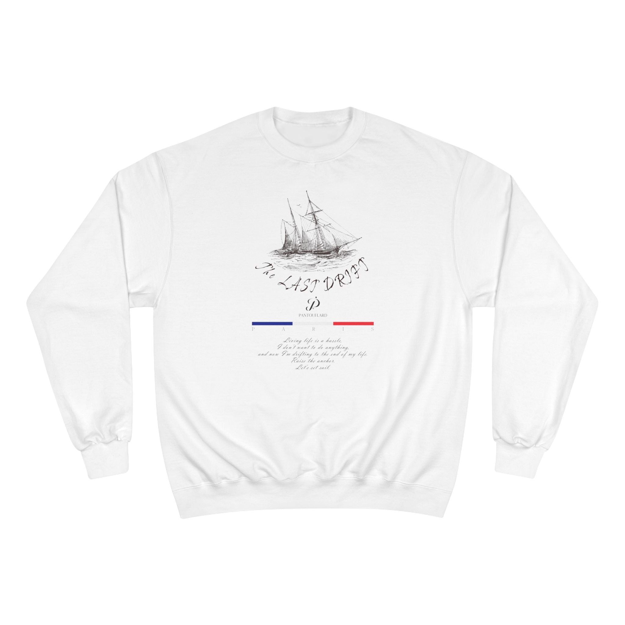 Old Money Nautical Champion Crewneck - The Last Drift I (Paris Streetwear Aesthetic)