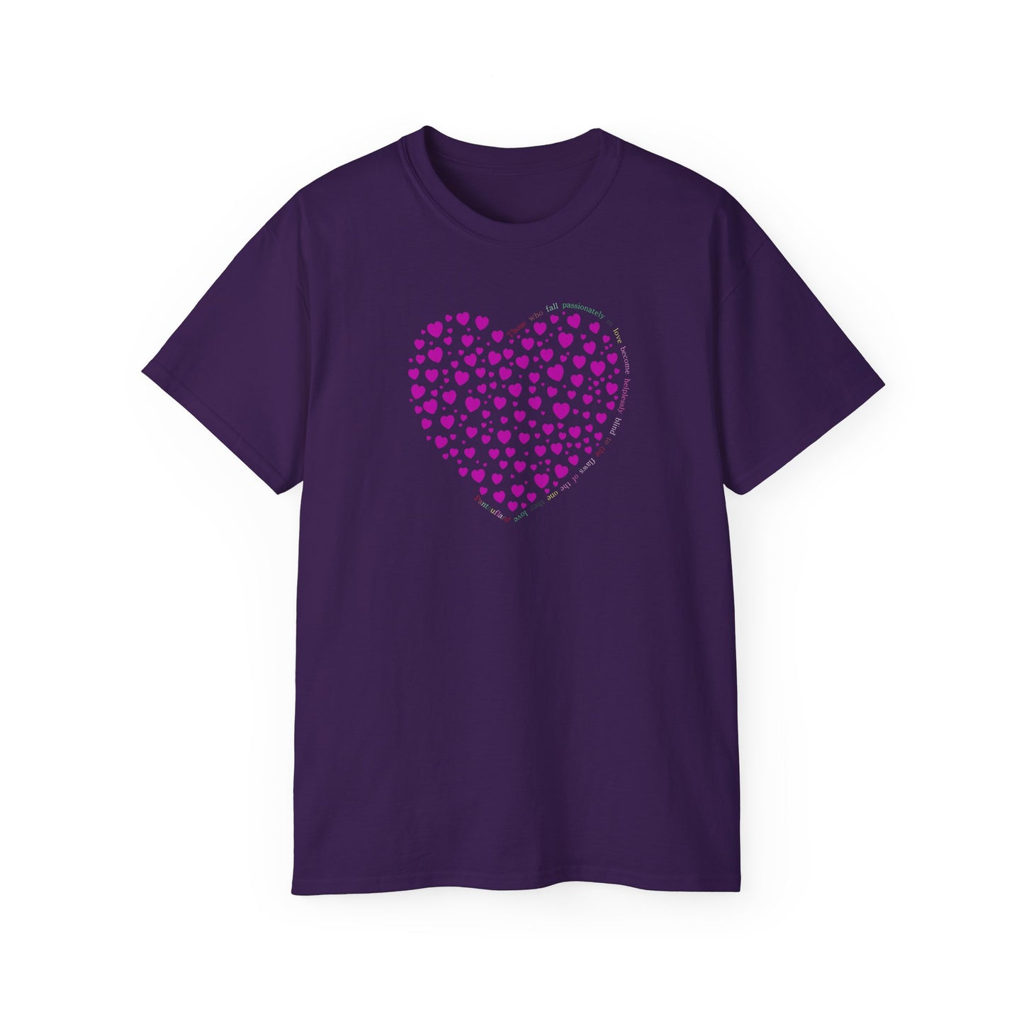 Pink Heart Unisex short sleeved T-shirt