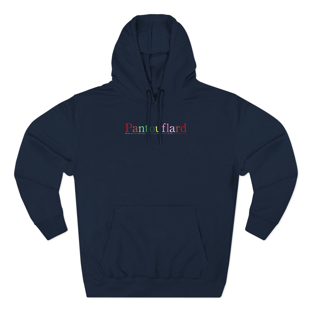 Old Money Aesthetic Premium Hoodie - Pantouflard Colorful Logo (Lane Seven 3-End Fleece)