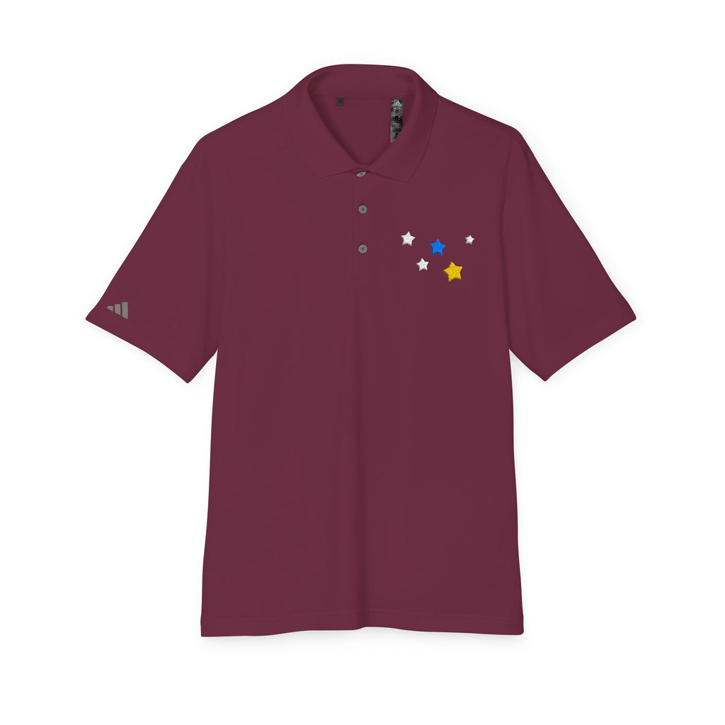 Adidas Unisex Cassiopeia Constellation Embroidered Polo - W-Shape Performance Shirt