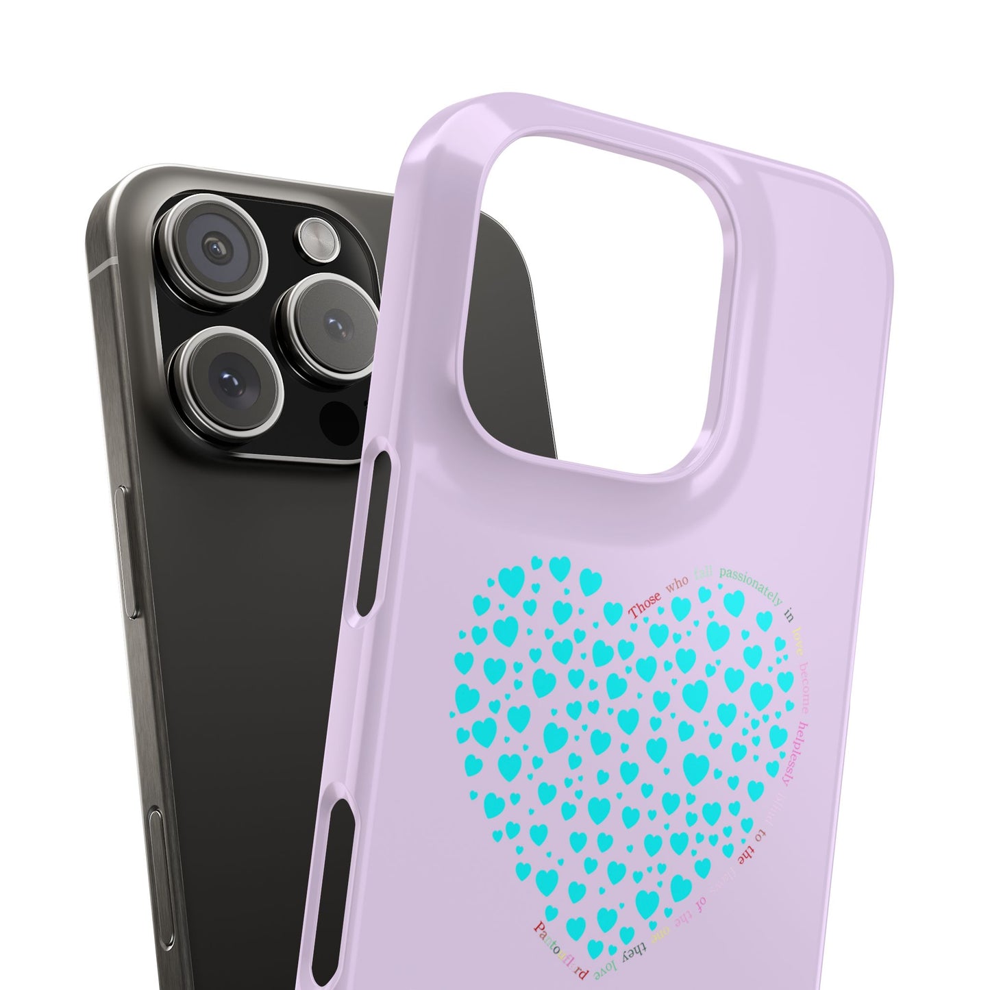 Funda delgada Mint Heart para iPhone