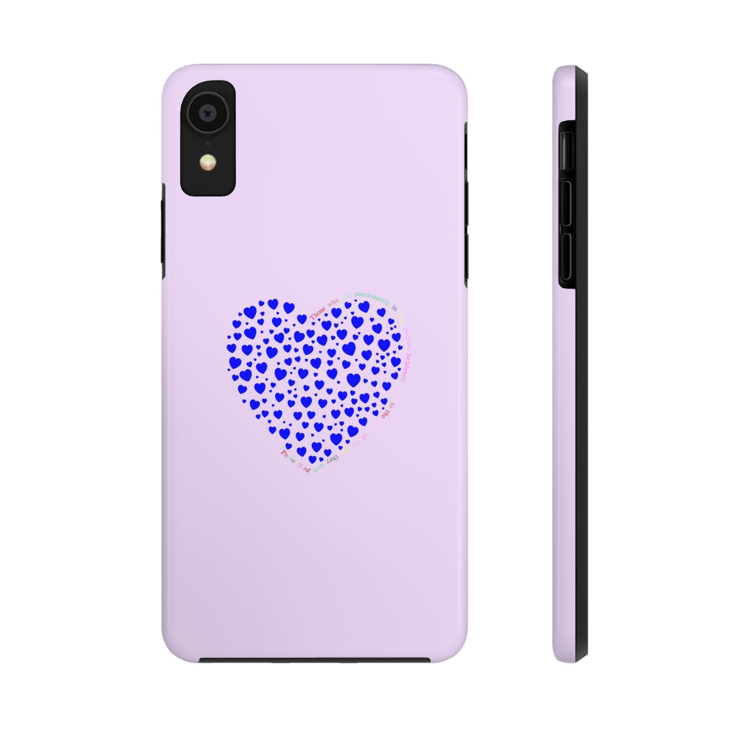 Blue Heart Design Tough iPhone Cases