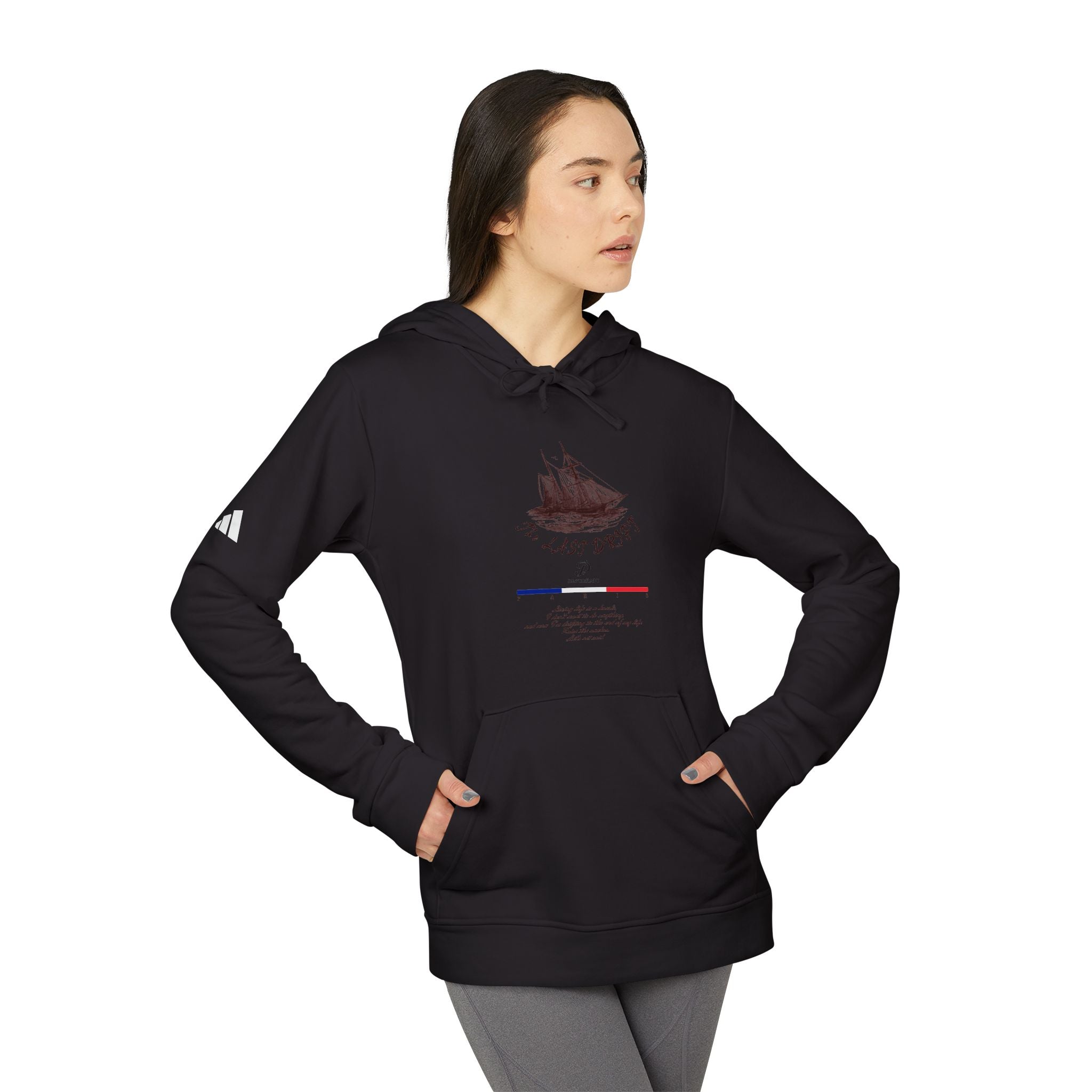 Old Money Yacht Club Hoodie - The Last Drift I (Authentic Adidas Sporty Rich Fleece)