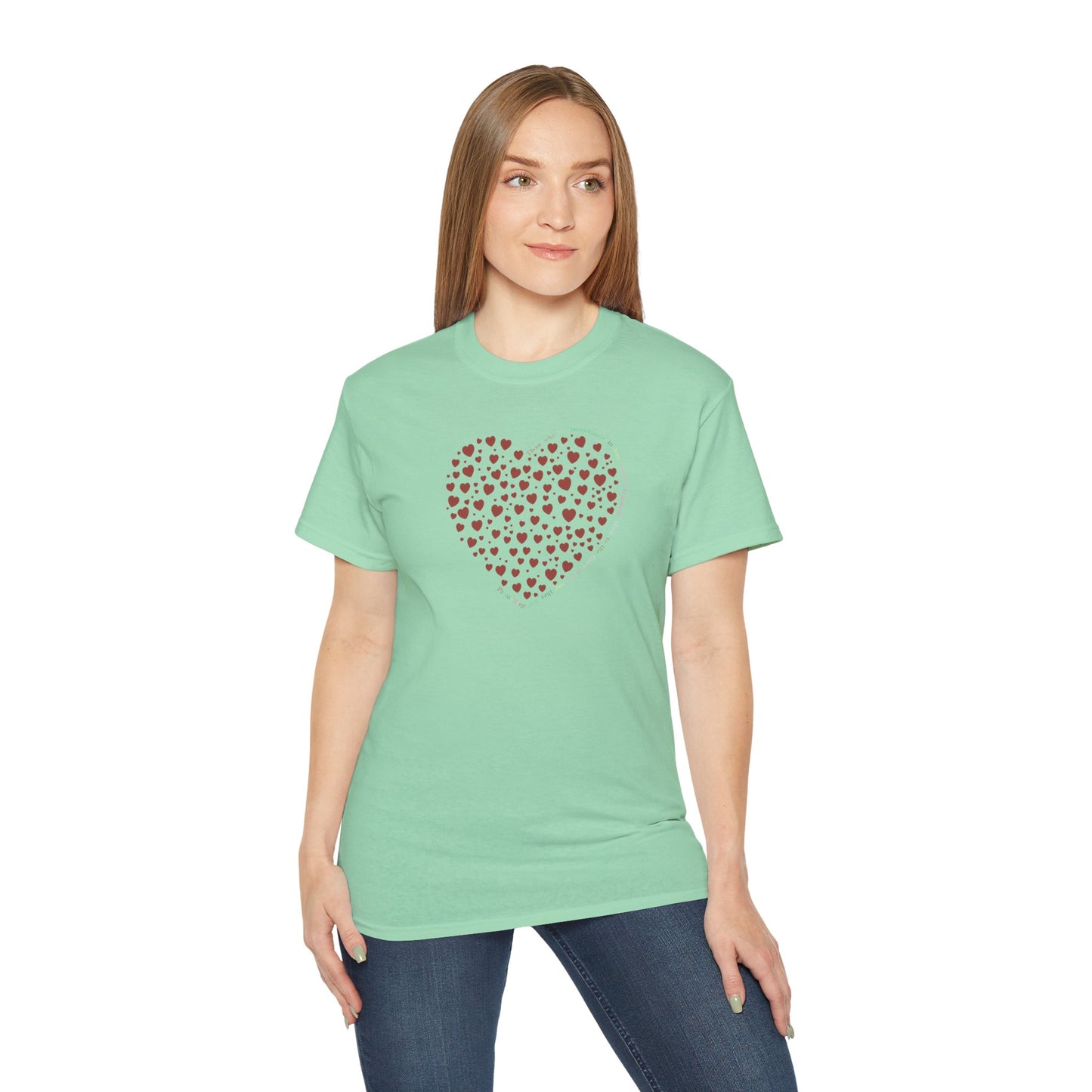 Red Heart Unisex Kurzarm-T-Shirt