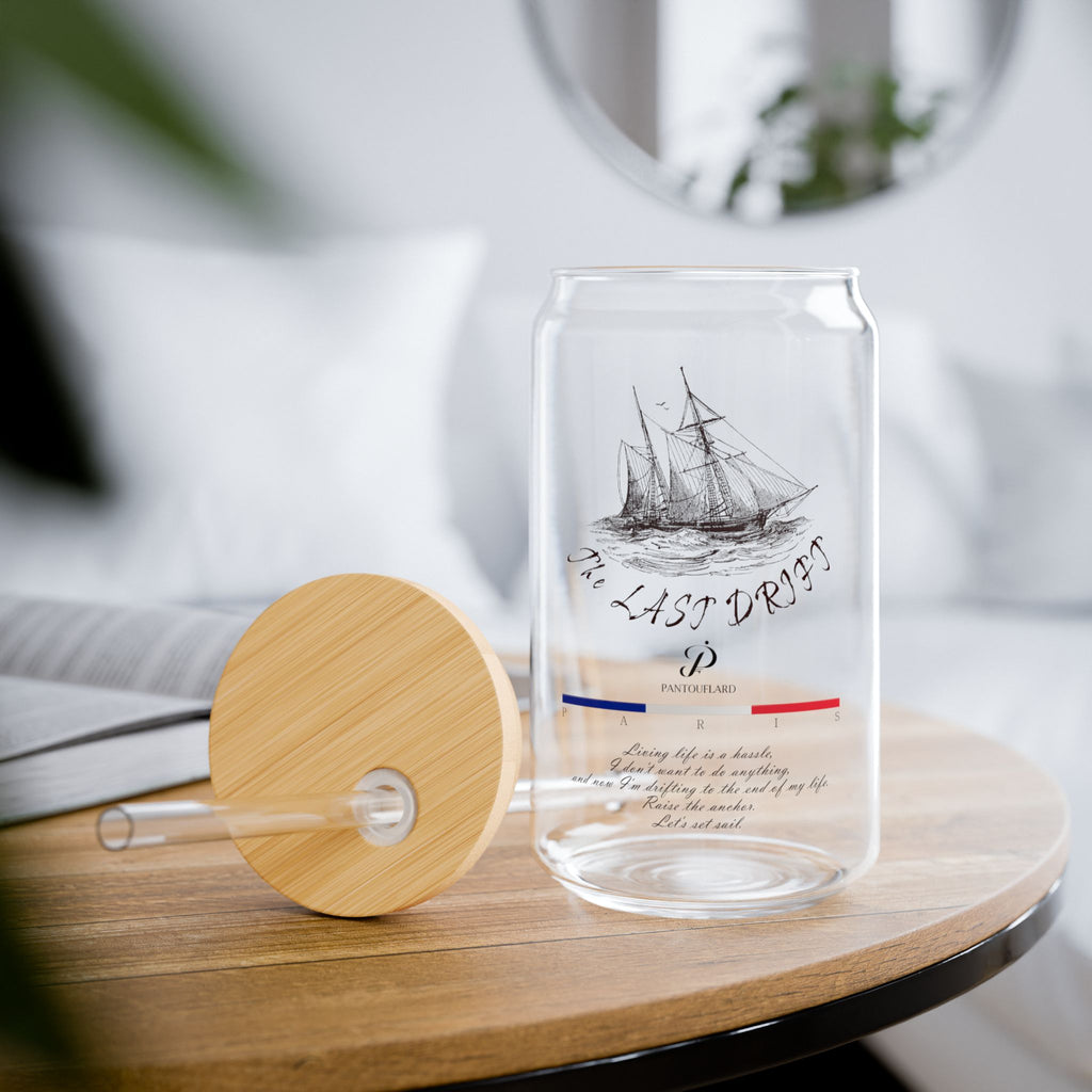 Clear Pantouflard Vintage Ship 'The Last Drift' Tempered Glass Sipper