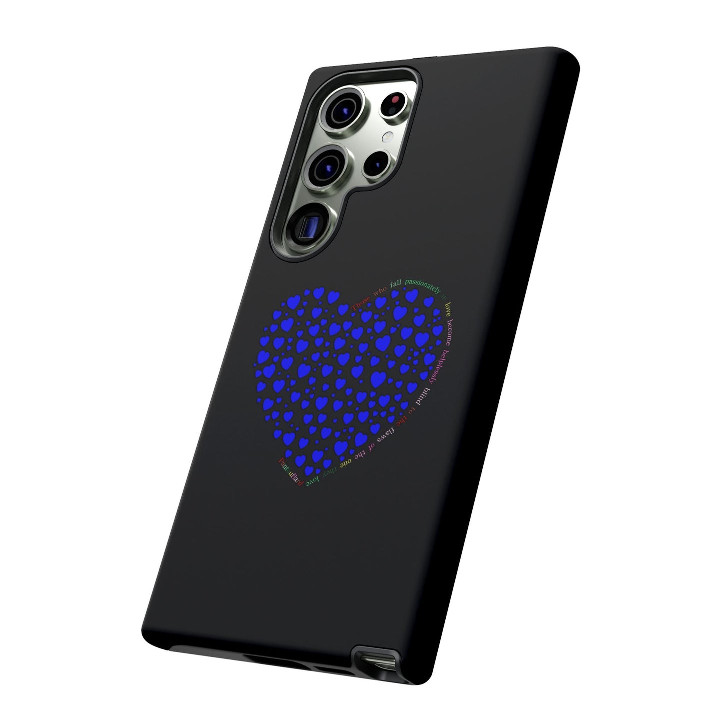 Fundas de corazón azul para teléfonos iPhone, Galaxy, Google Pixel (54 tipos)