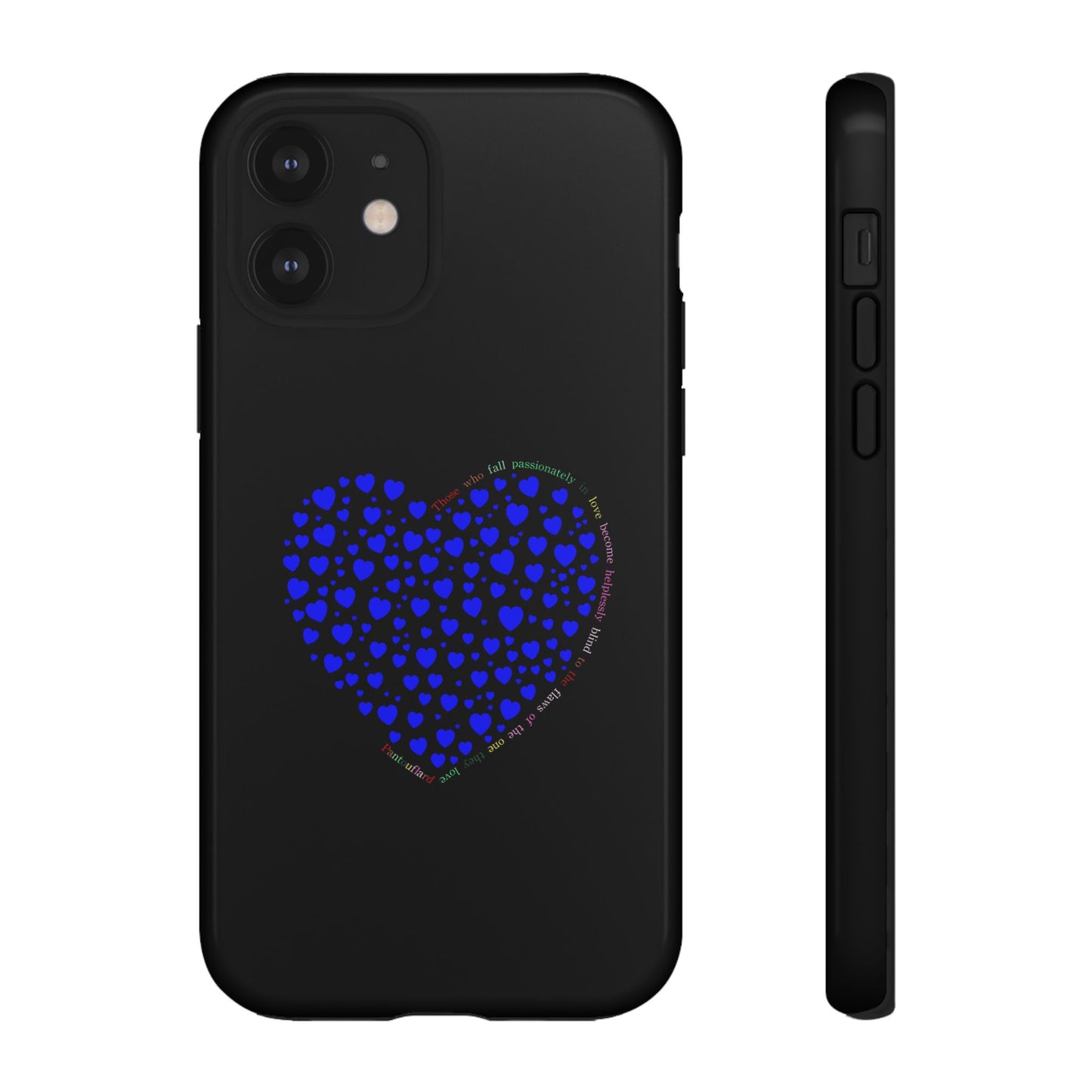 Fundas de corazón azul para teléfonos iPhone, Galaxy, Google Pixel (54 tipos)