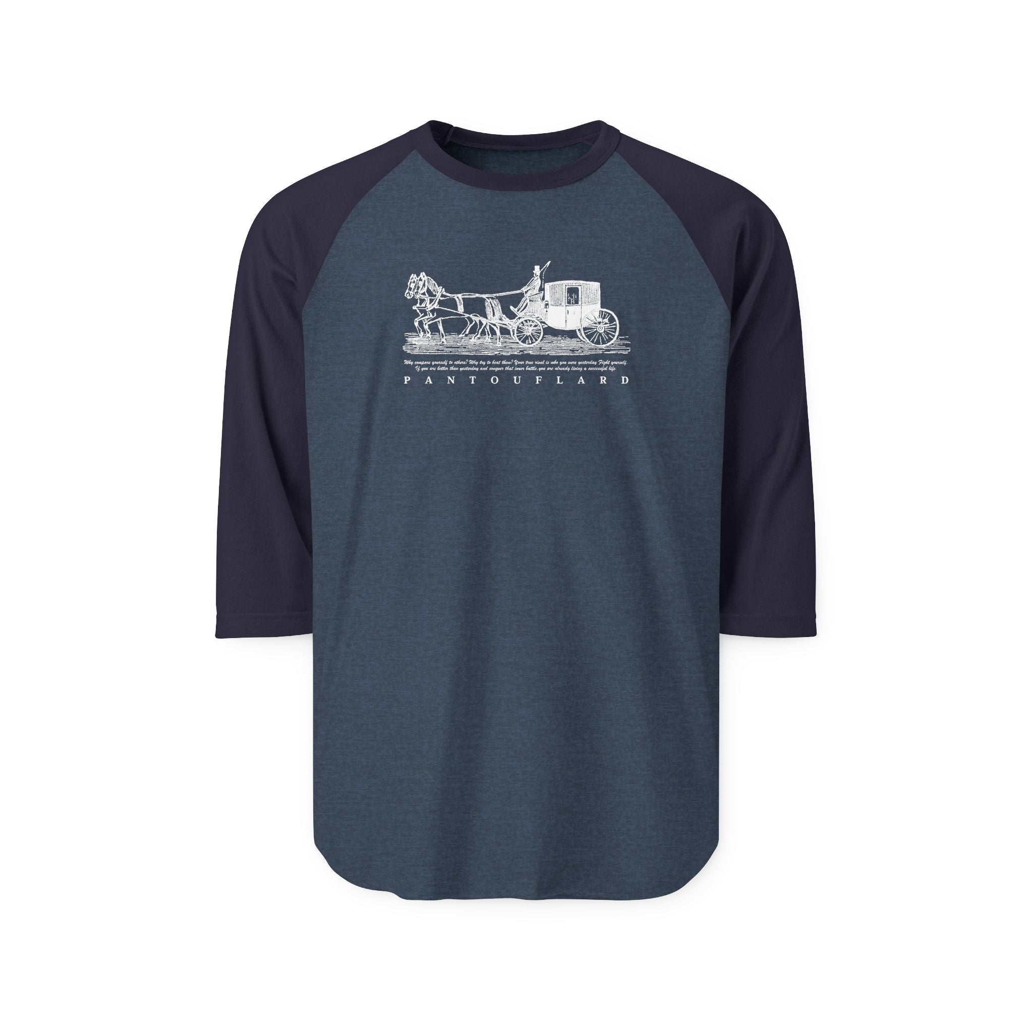 Unisex Black Carriage Cotton Raglan Shirt