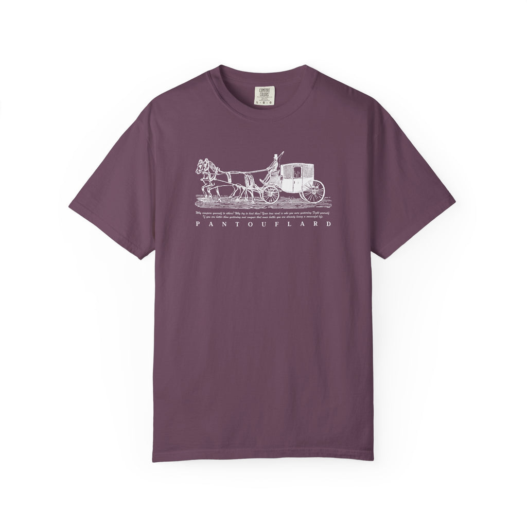 Unisex Burnt Orange Hanes Vintage Carriage Graphic 100% Cotton T-Shirt