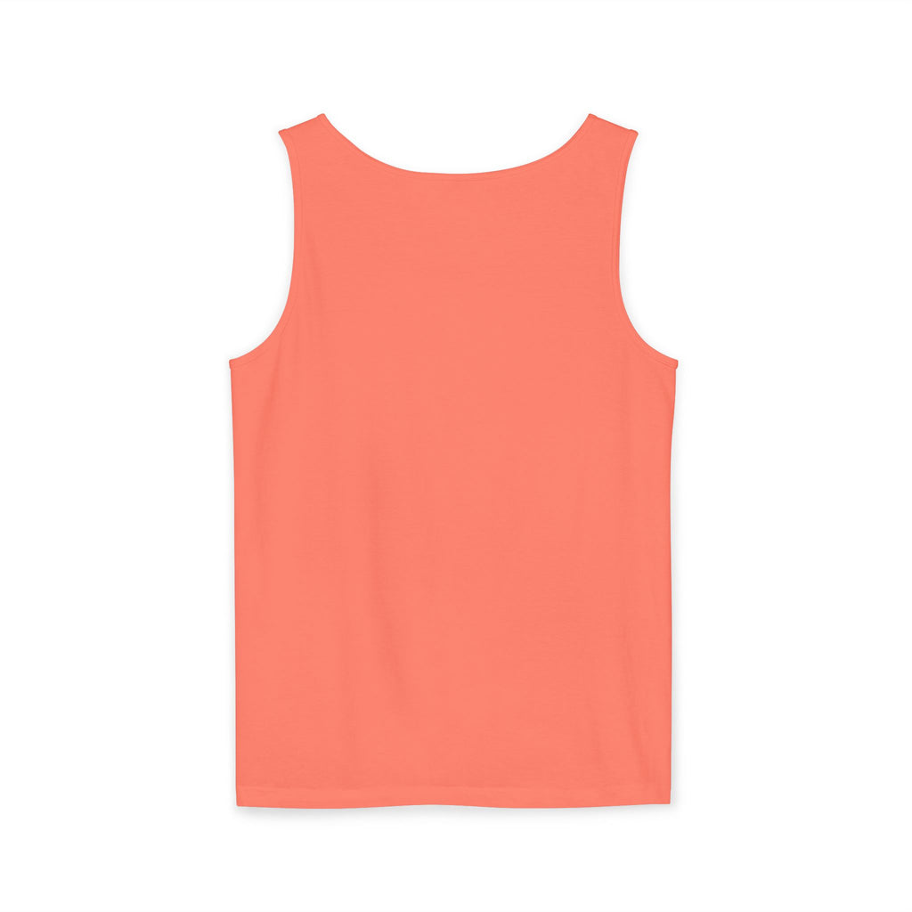 Unisex Brick Red Pantouflard Carriage Cotton Garment-Dyed Tank Top