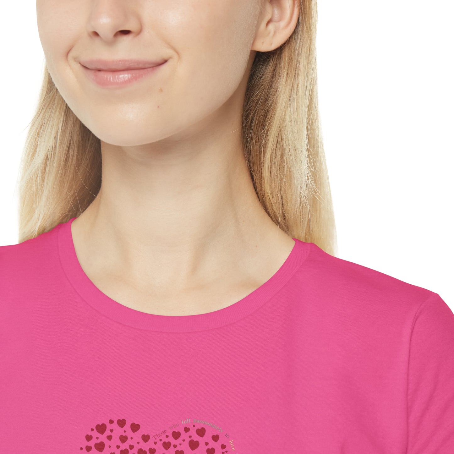 Slim fit Women's T-Shirt (Red Heart)