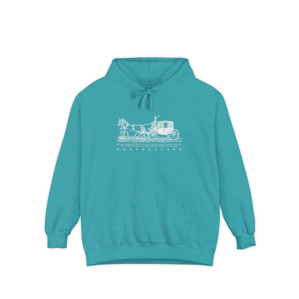 Old Money Equestrian Heritage Hoodie - The Heritage Carriage II (Premium Garment-Dyed Heavyweight Fleece)