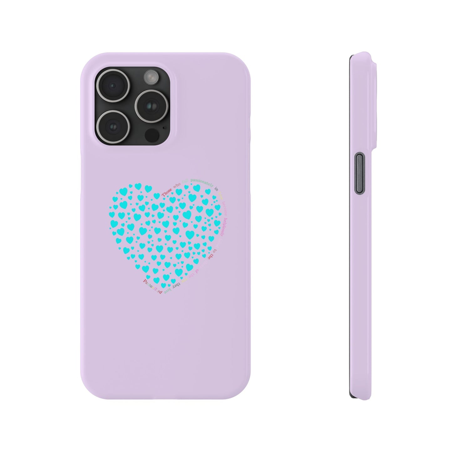 Funda delgada Mint Heart para iPhone