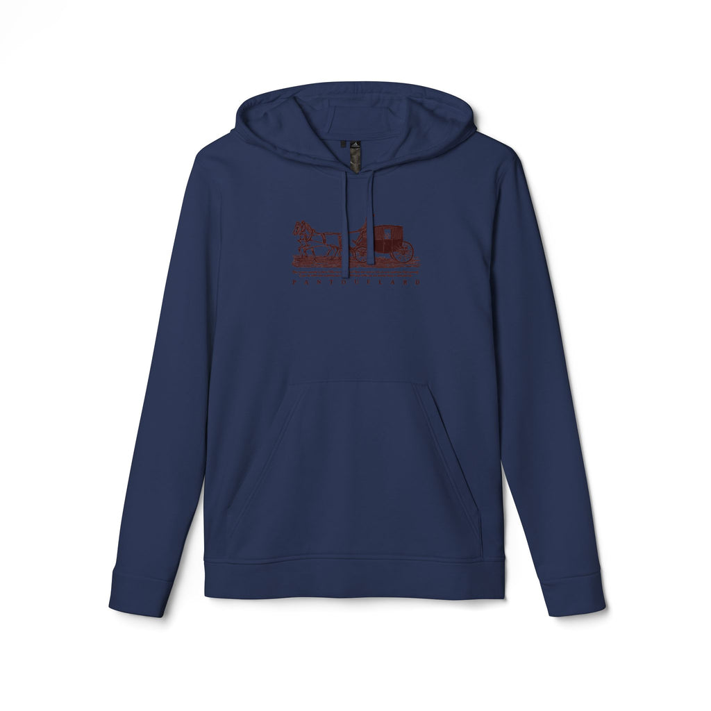 Old Money Tennis Club Hoodie - The Timeless Carriage I (Authentic Adidas Performance Fleece)