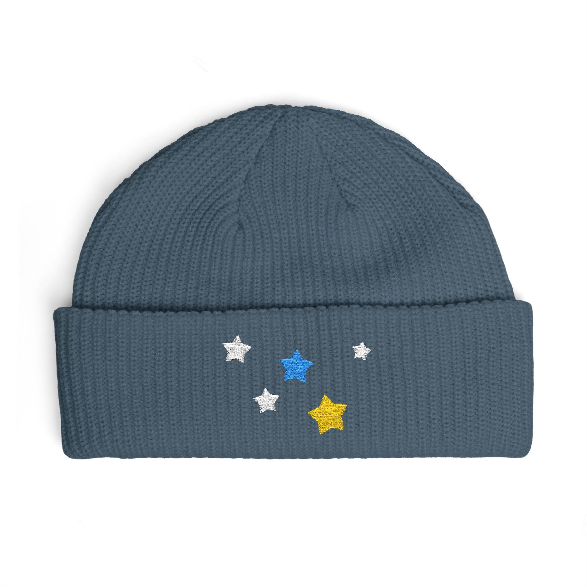 Pastel Lime color Kitschy Cassiopeia Constellation 100% Acrylic Cuff Beanie