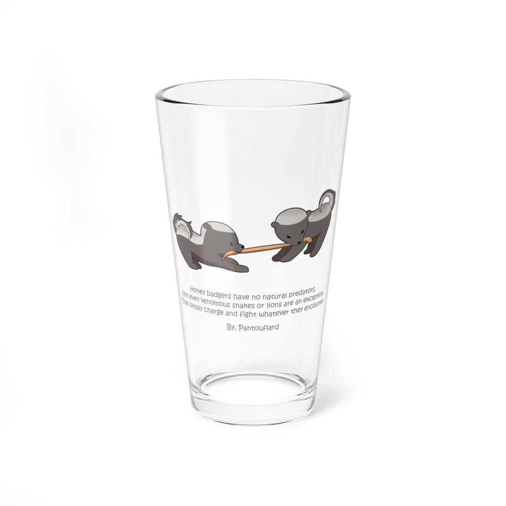 Clear Pantouflard 'Fearless Honey Badger' Solid Glass Mixer