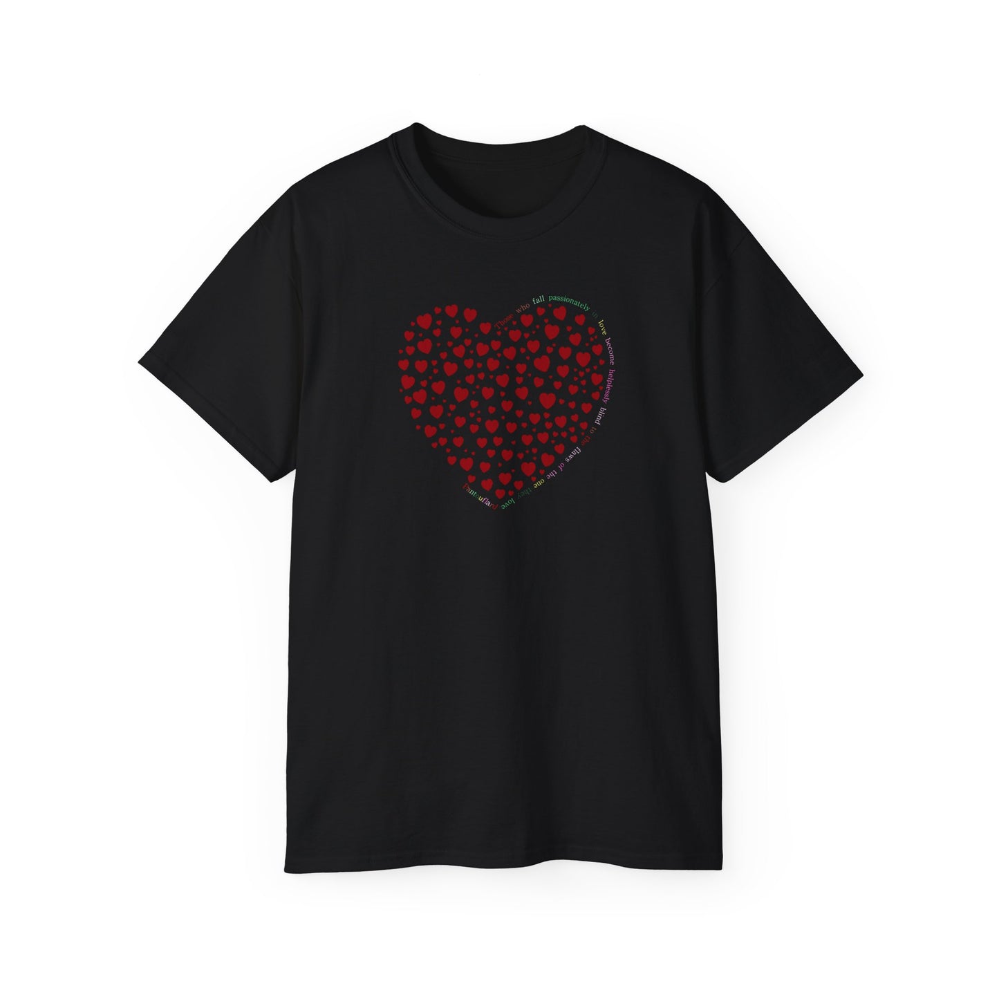 Red Heart Unisex Kurzarm-T-Shirt