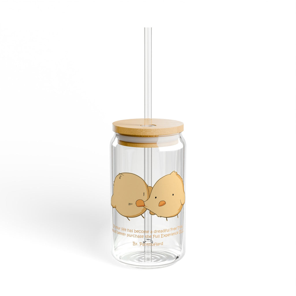 Clear Pantouflard Witty Chicks Tempered Glass Sipper